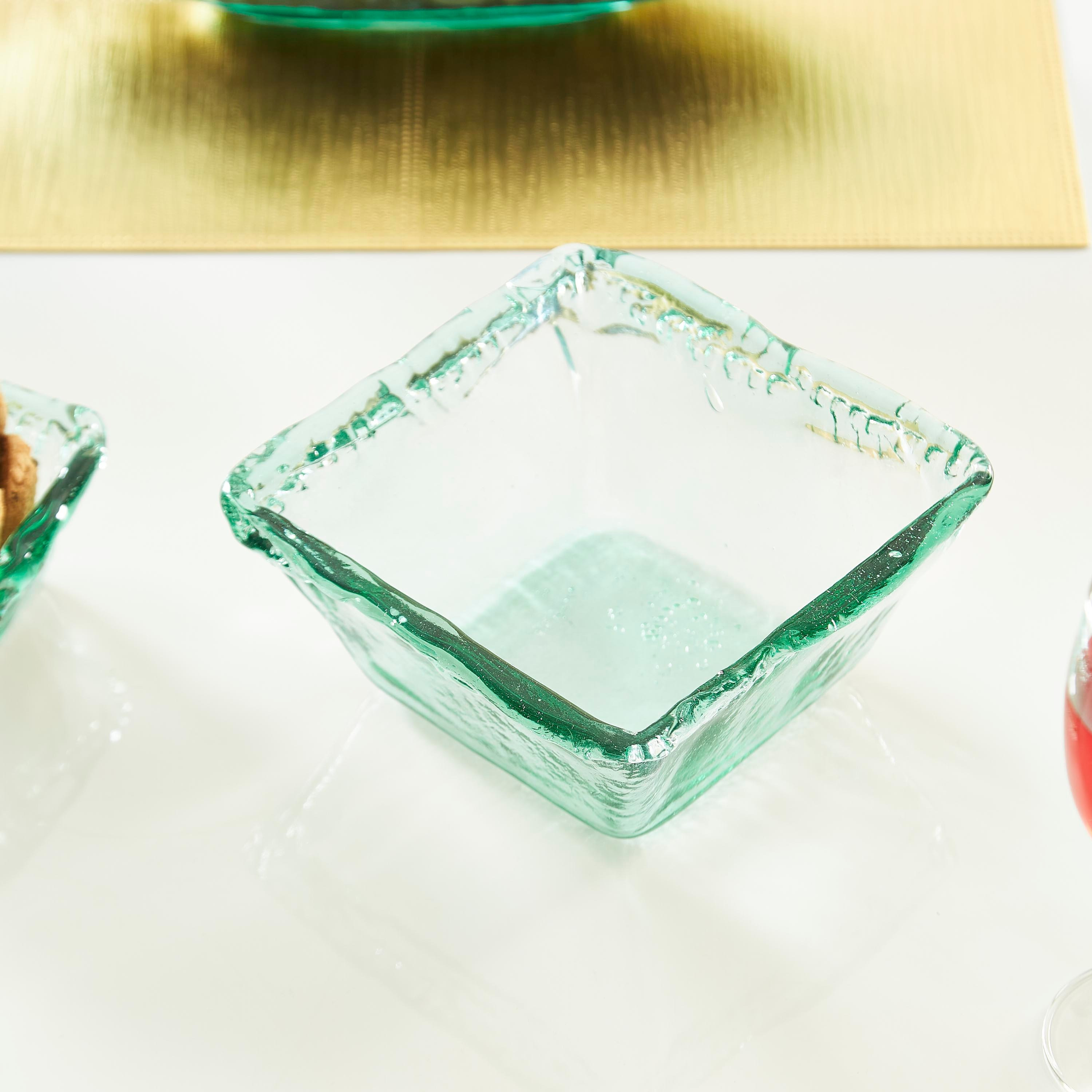 وعاء سلطة زجاجي مربع معاد تدويره من فيردنت - 18x18 سم-hbxdecorandfurnishings-tabletop-serveware-image-2