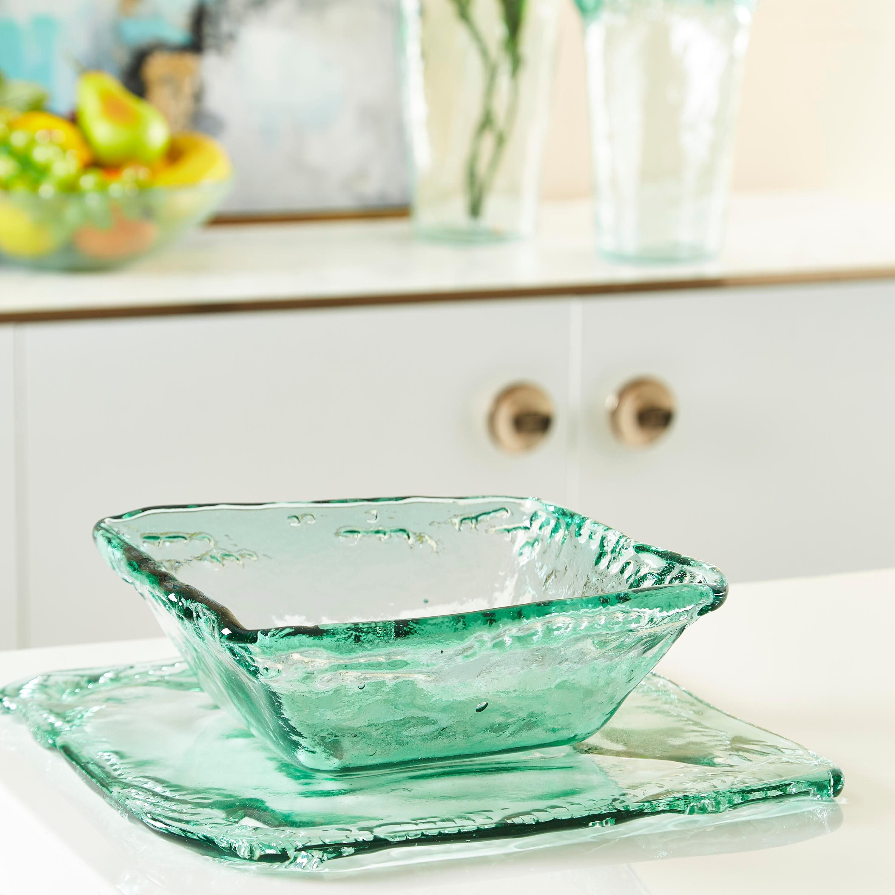 وعاء سلطة زجاجي مربع معاد تدويره من فيردنت - 18x18 سم-hbxdecorandfurnishings-tabletop-serveware-image-4