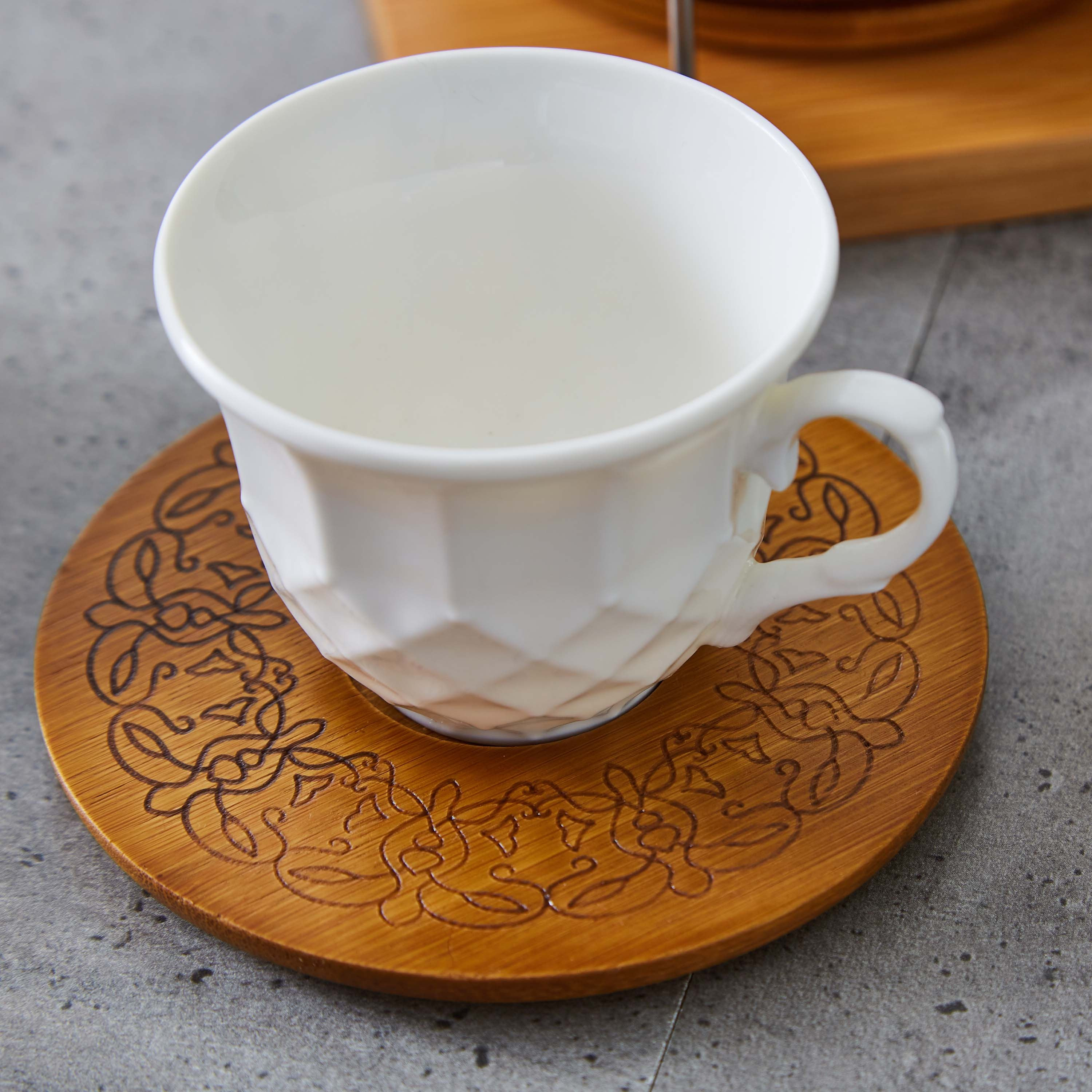 Feast 12-Piece Porcelain Cup and Saucer Set with Wooden Stand-hbxhomeware-hbxkitchen-image-3