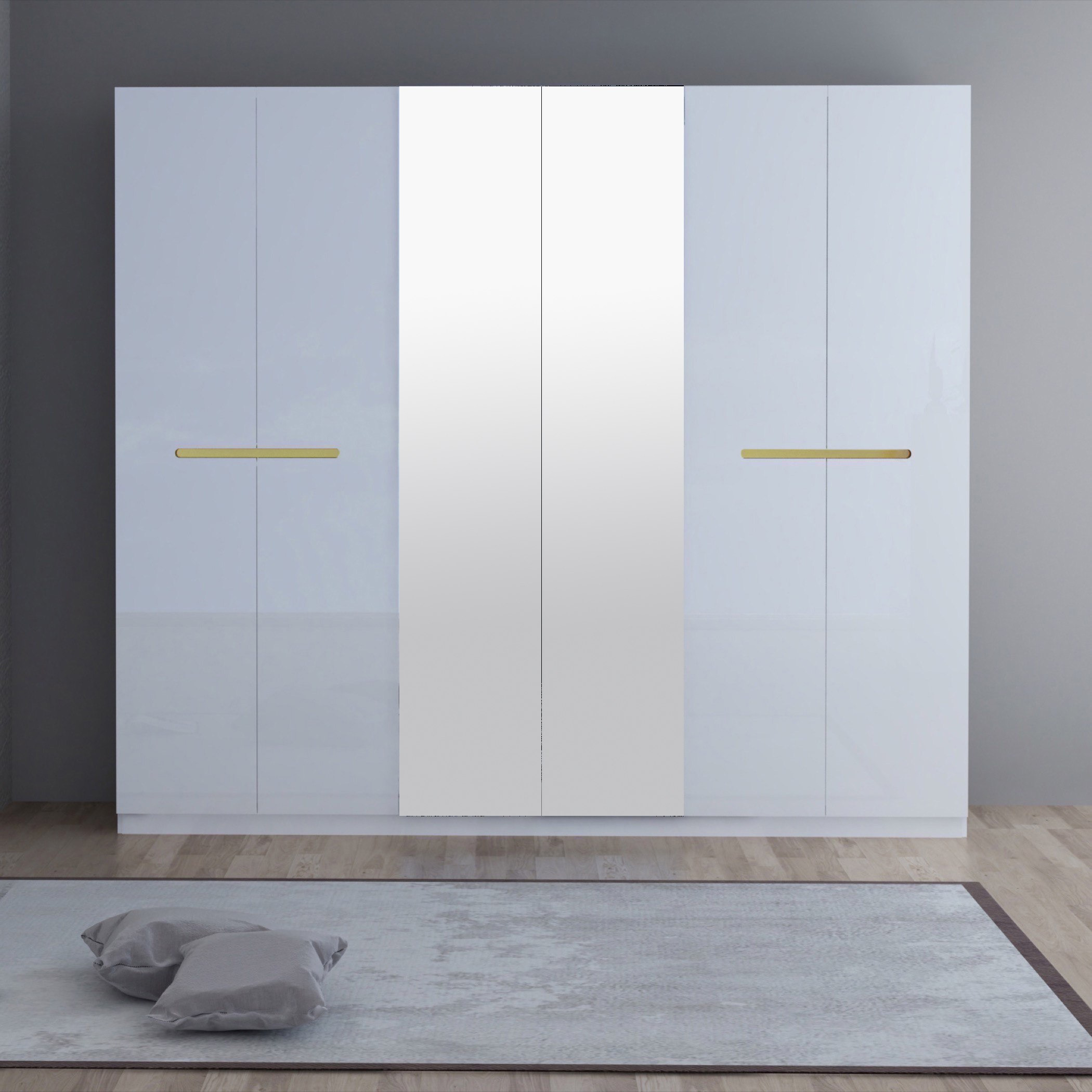 خزانة ملابس بـ6 أبواب ومرآتين من أنديس-hbxfurniture-wardrobes-image-1