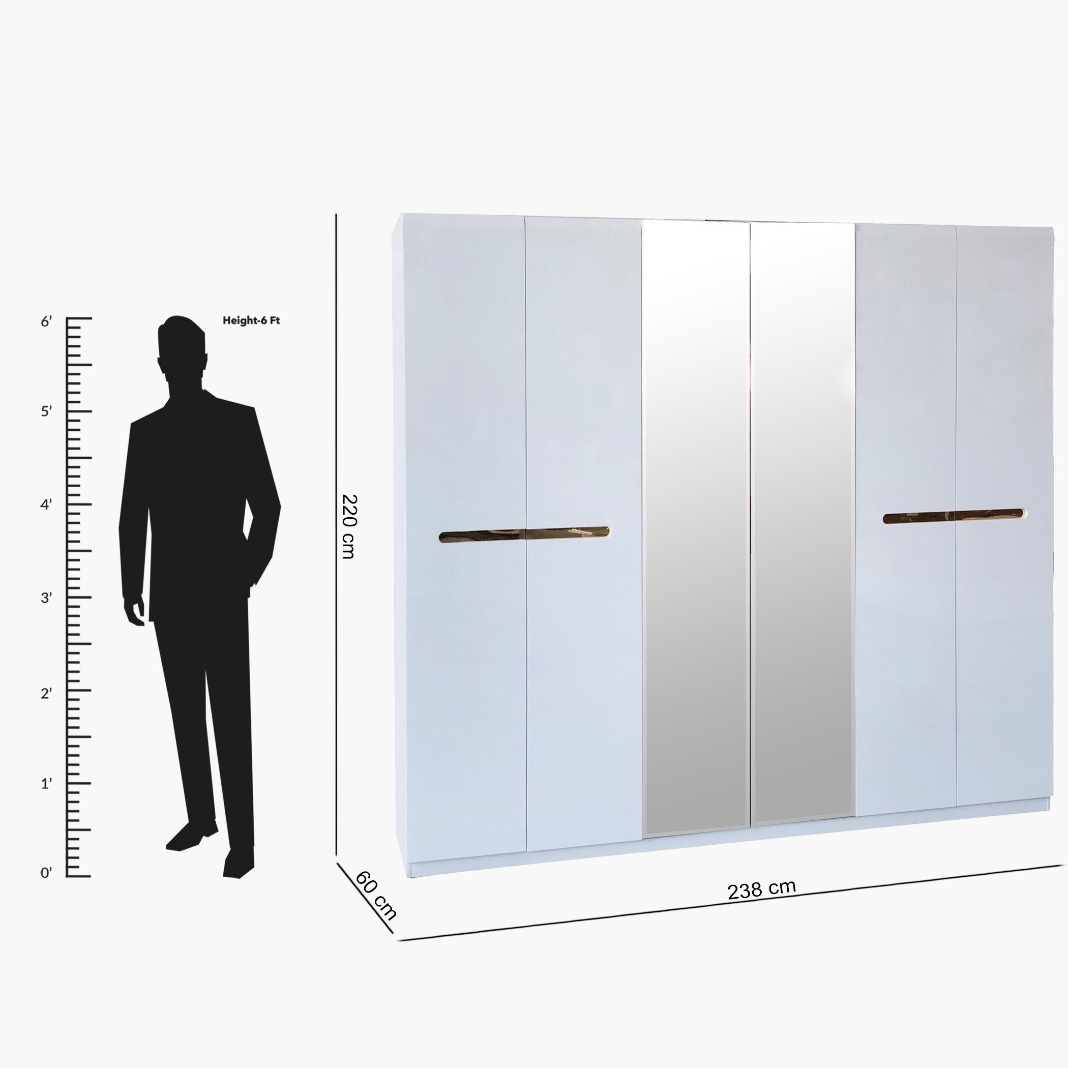 خزانة ملابس بـ6 أبواب ومرآتين من أنديس-hbxfurniture-wardrobes-image-5