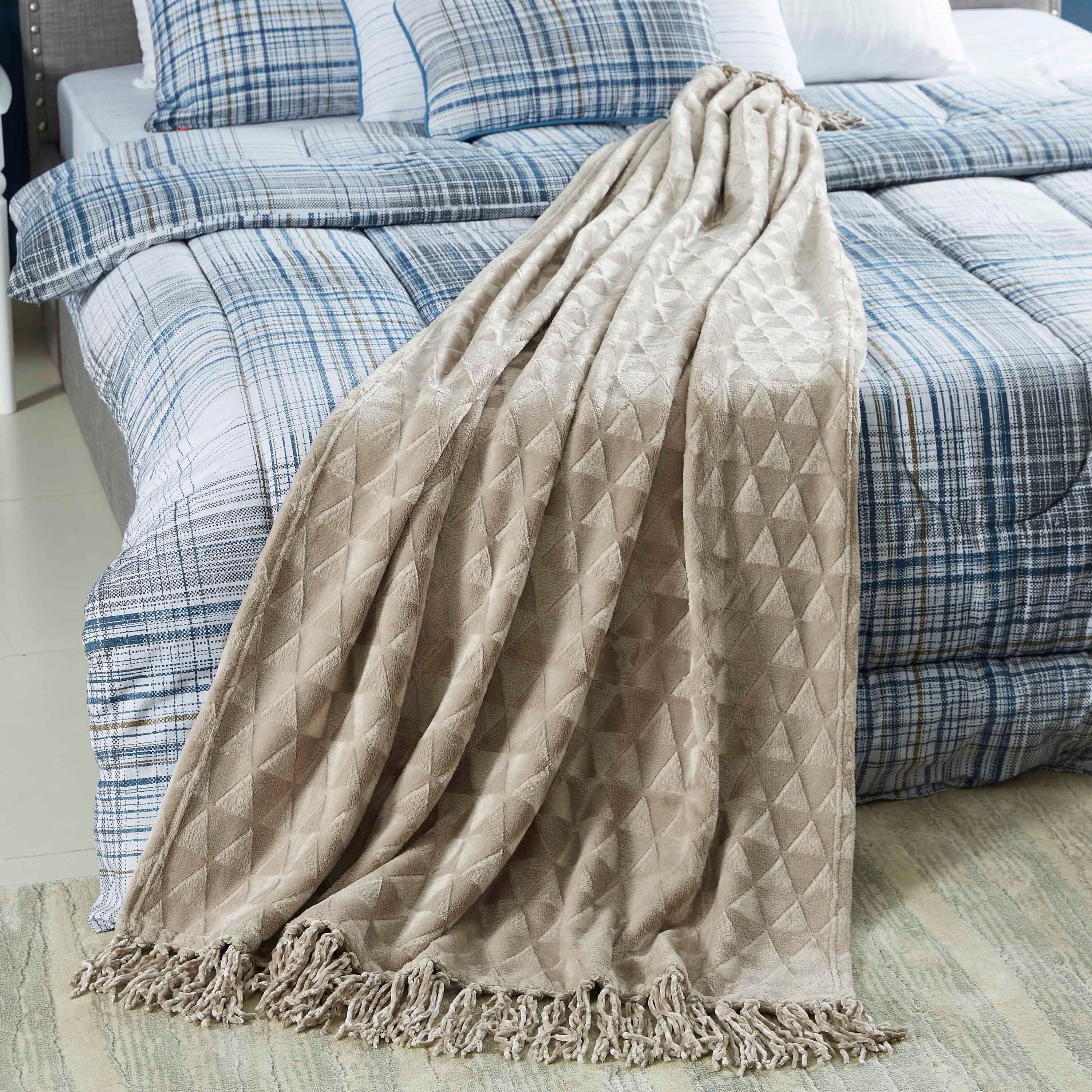 بطانية خفيفة فلانيل سادة من هيوستن - 130 × 180 سم-hbxhomeware-hbxbedroom-image-1