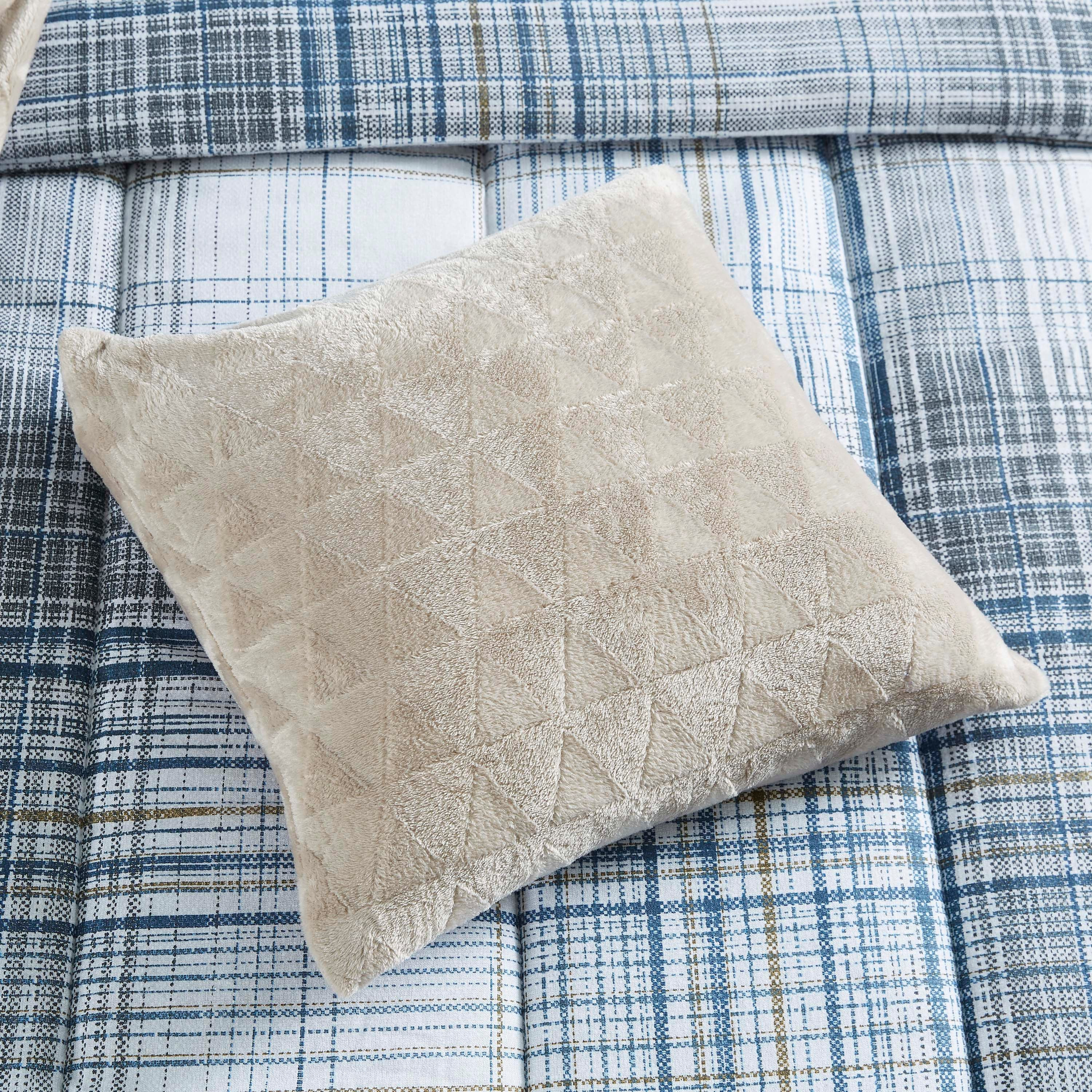 وسادة فلانيل سادة محشوة من هيوستن - 45x45  سم-hbxlivingroom-furnishings-cushionsandcovers-filledcushions-image-1