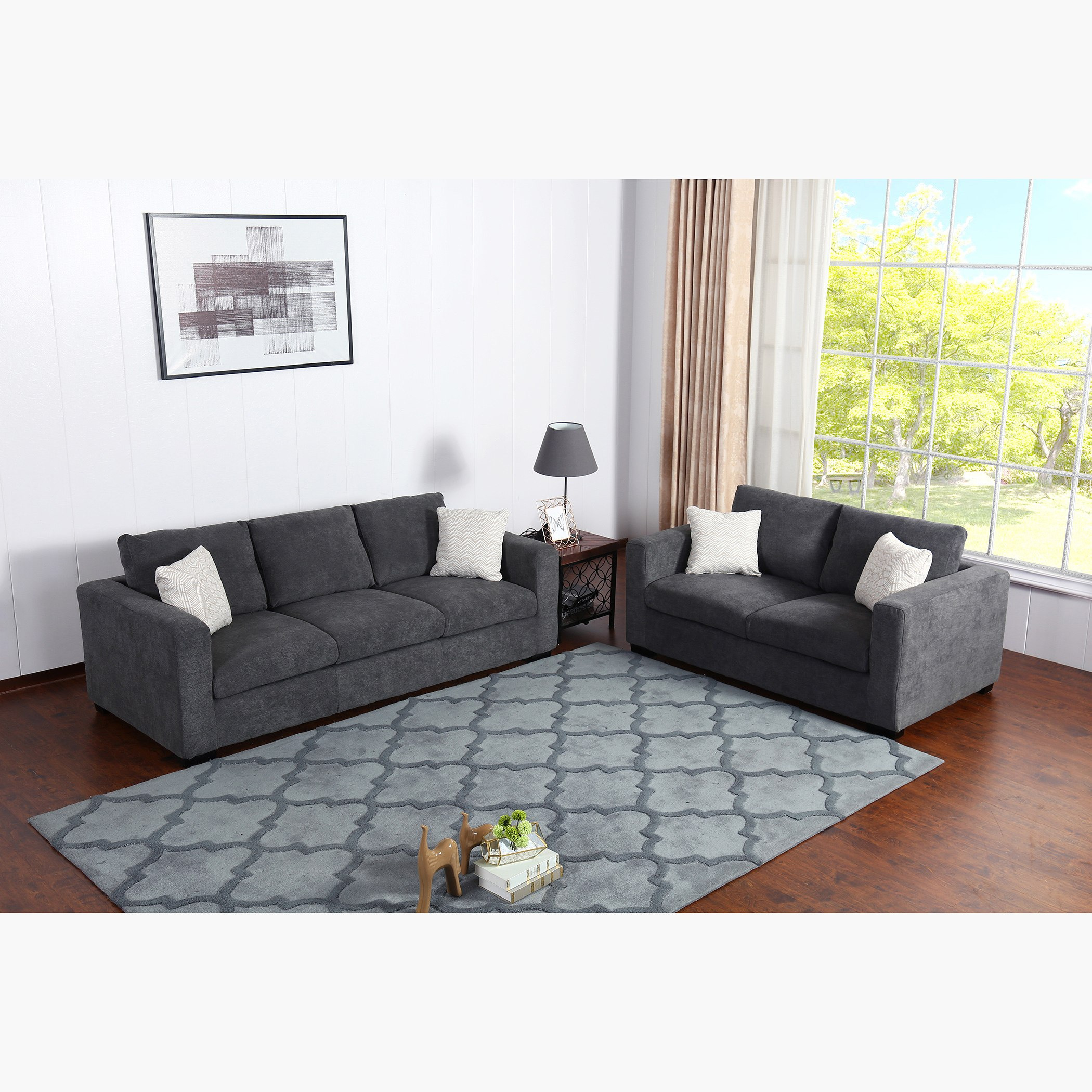 طقم كنب مخملي 3+2 مقاعد من كريست-hbxlivingroom-sofasandarmchairs-sofas-image-2