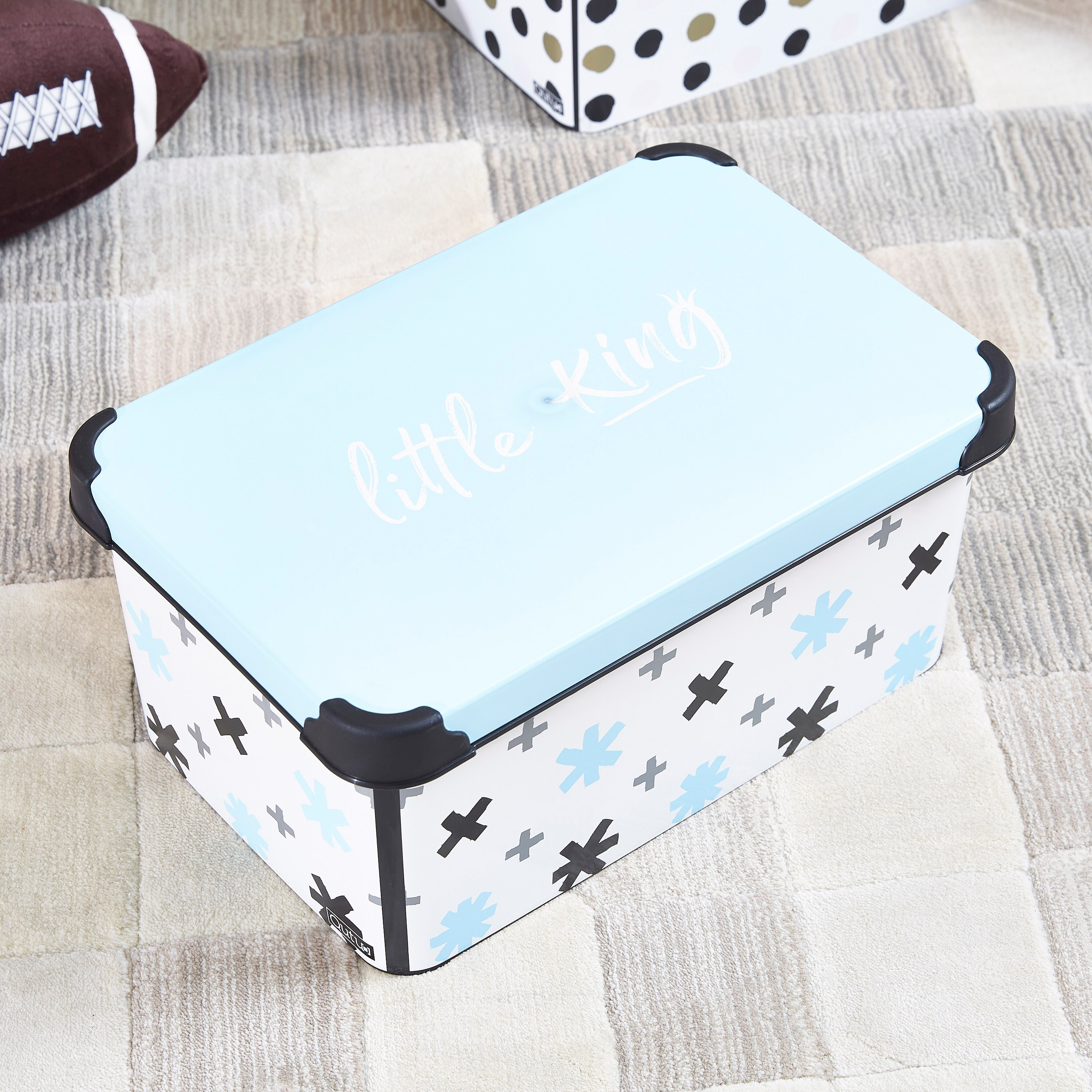 Little King Style Storage Box with Lid - 10 L-hbxbedroom-bedroomaccessories-bedroomstorage-image-1