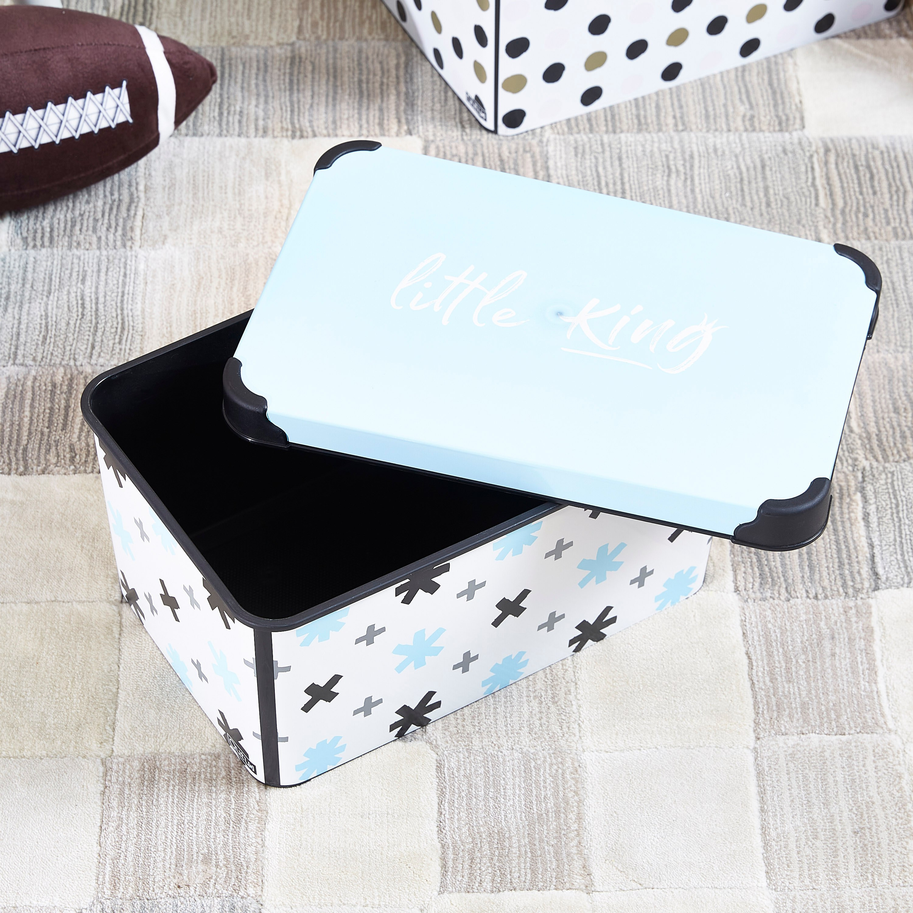Little King Style Storage Box with Lid - 10 L-hbxbedroom-bedroomaccessories-bedroomstorage-image-3