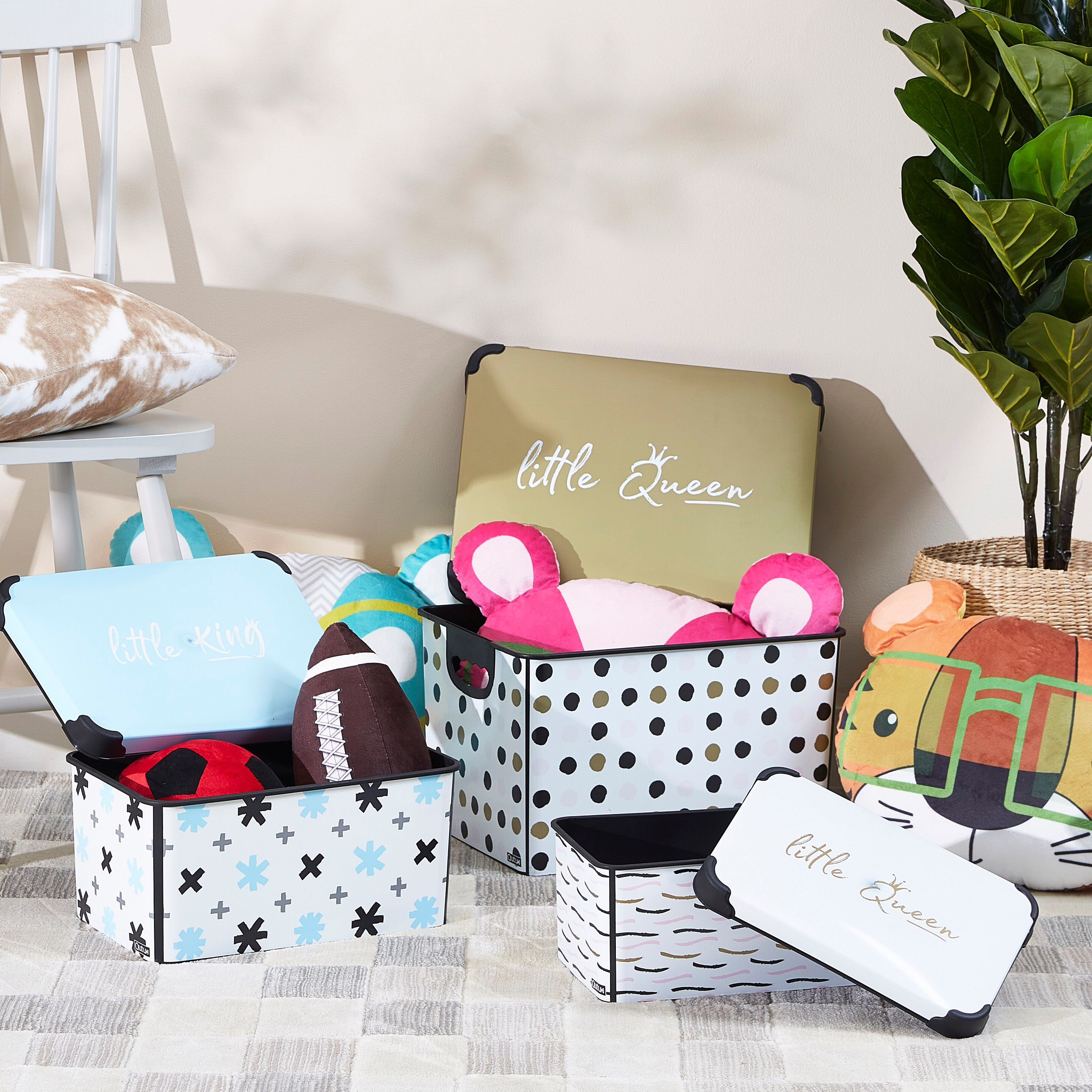 Little King Style Storage Box with Lid - 10 L-hbxbedroom-bedroomaccessories-bedroomstorage-image-4