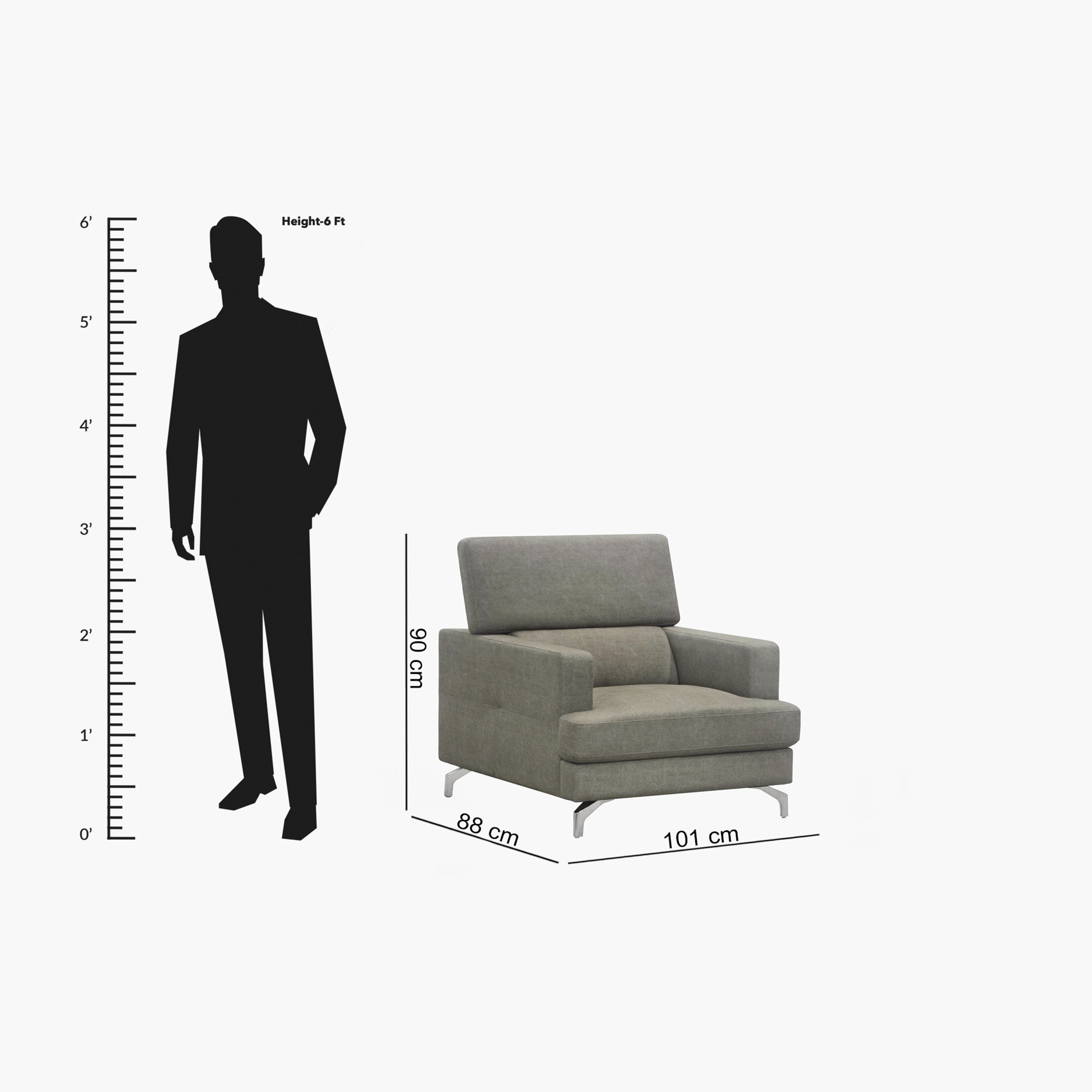 كنبة قماشيّة مقعد واحد مع مسند رأس قابل للتّعديل من جالاكسي-hbxlivingroom-sofasandarmchairs-sofas-image-3