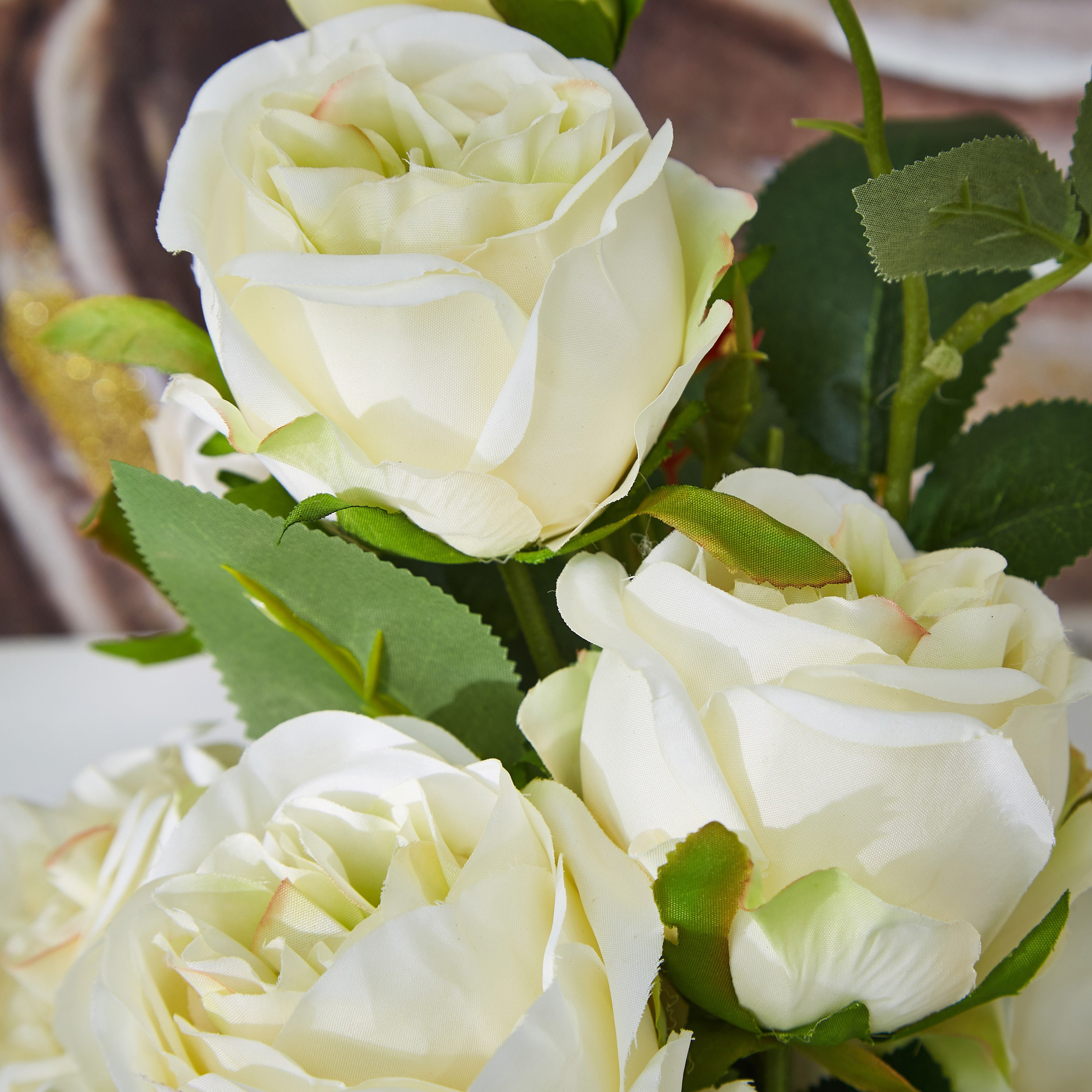 باقة 8 رؤوس ورود من ليدا - 53 سم-hbxdecorandfurnishings-homeaccessories-artificialflowersandplants-image-2
