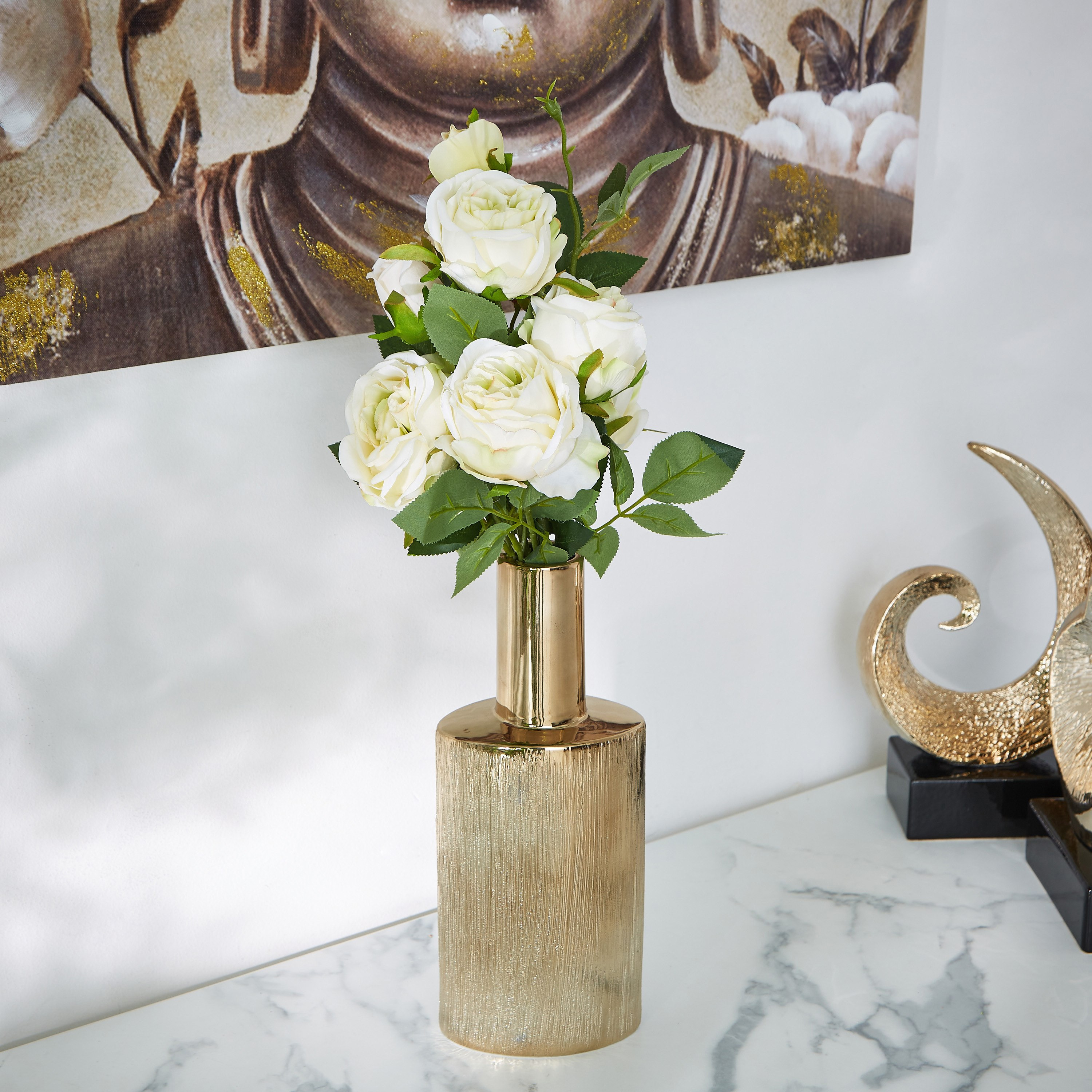 باقة 8 رؤوس ورود من ليدا - 53 سم-hbxdecorandfurnishings-homeaccessories-artificialflowersandplants-image-3