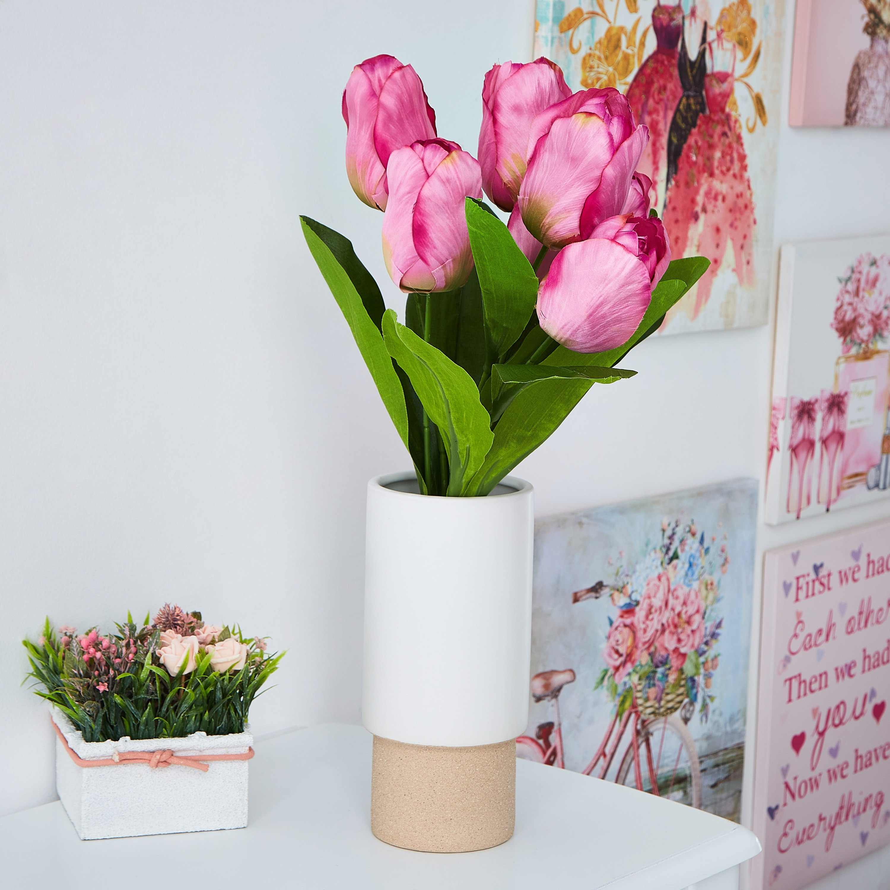 باقة 7 رؤوس توليب من ليدا - 58 سم-hbxdecorandfurnishings-homeaccessories-artificialflowersandplants-image-3