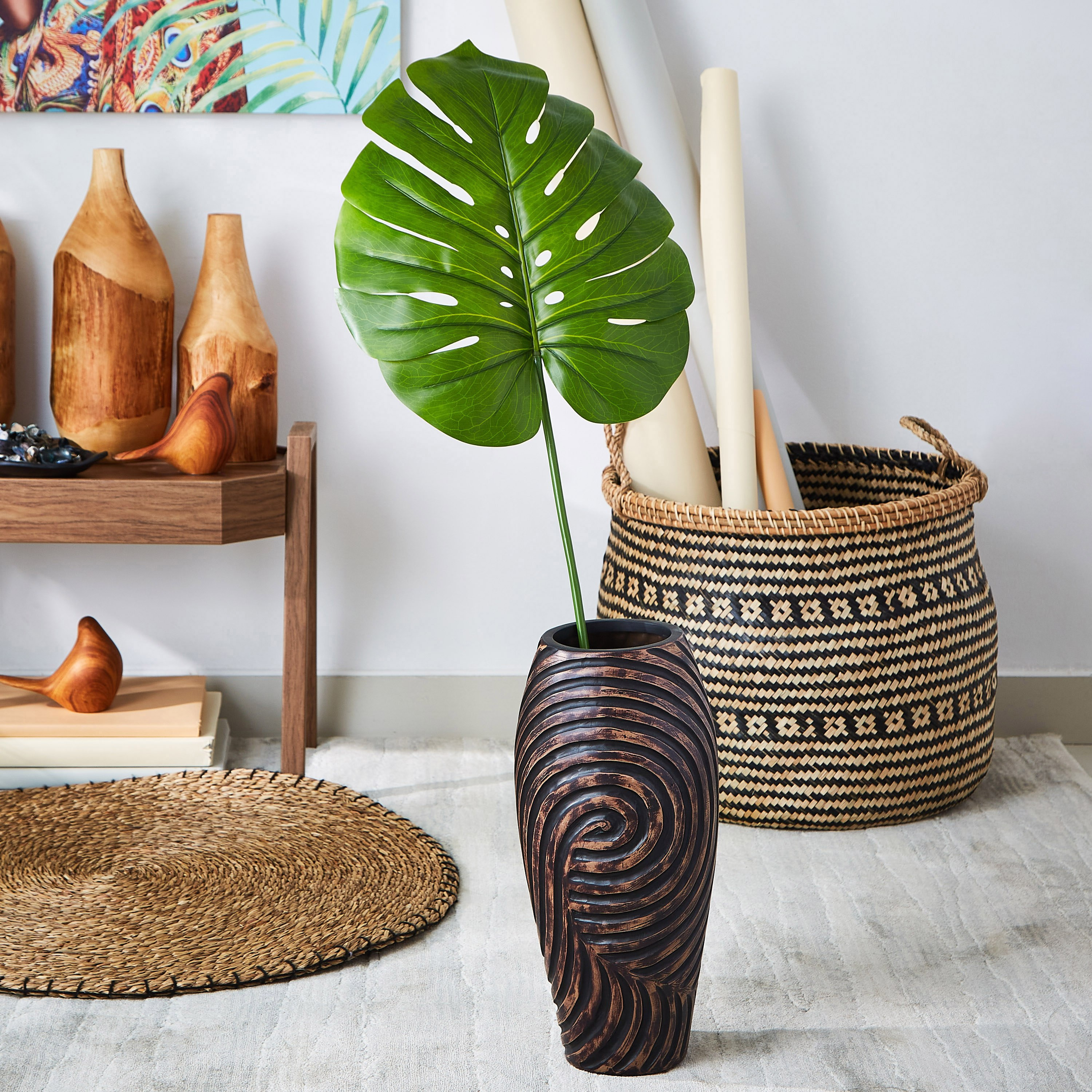 Lida Monstera Leaf - 96 cm-hbxdecorandfurnishings-homeaccessories-artificialflowersandplants-image-3