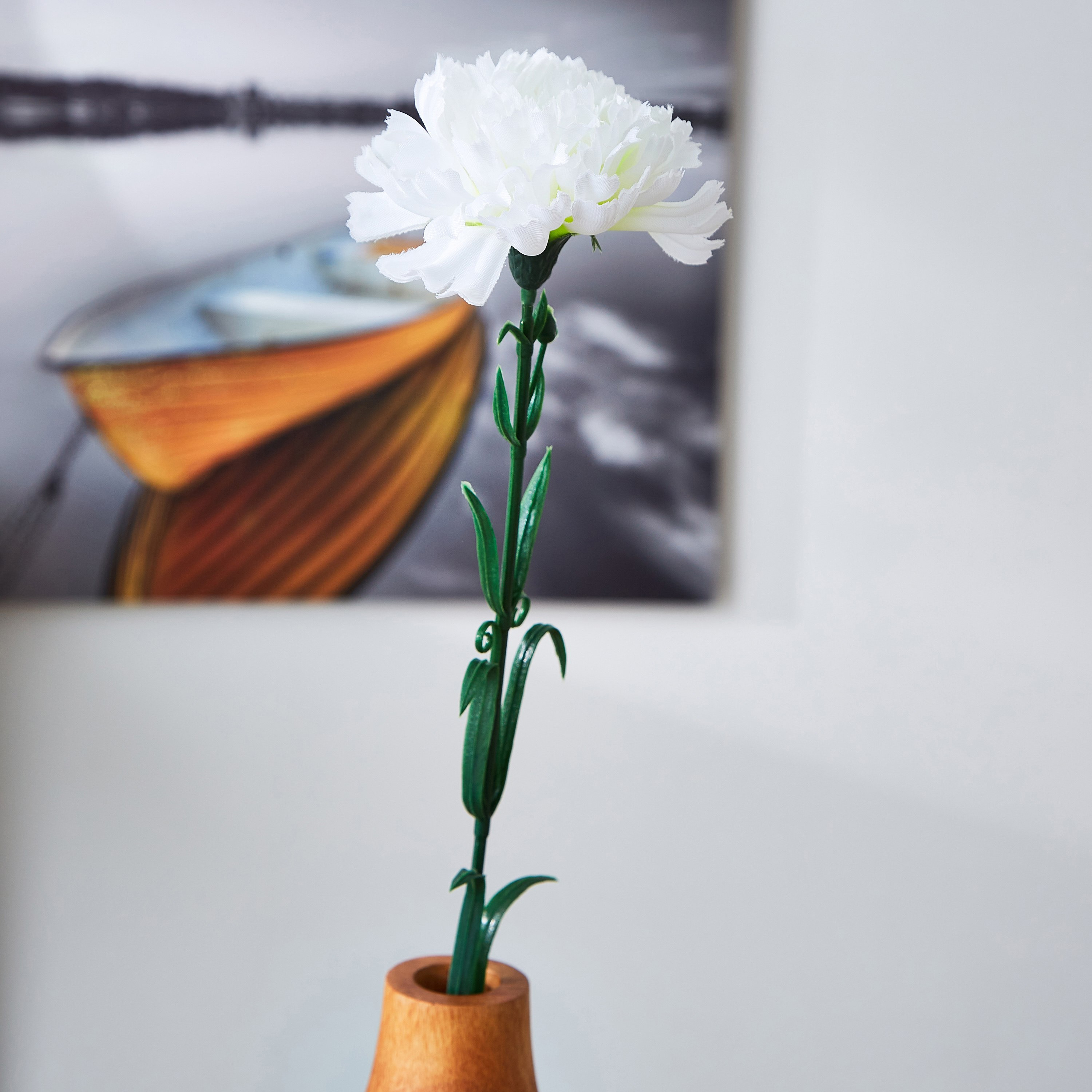 غصن زهرة قرنفل للزينة - 33 سم-hbxdecorandfurnishings-homeaccessories-artificialflowersandplants-image-1