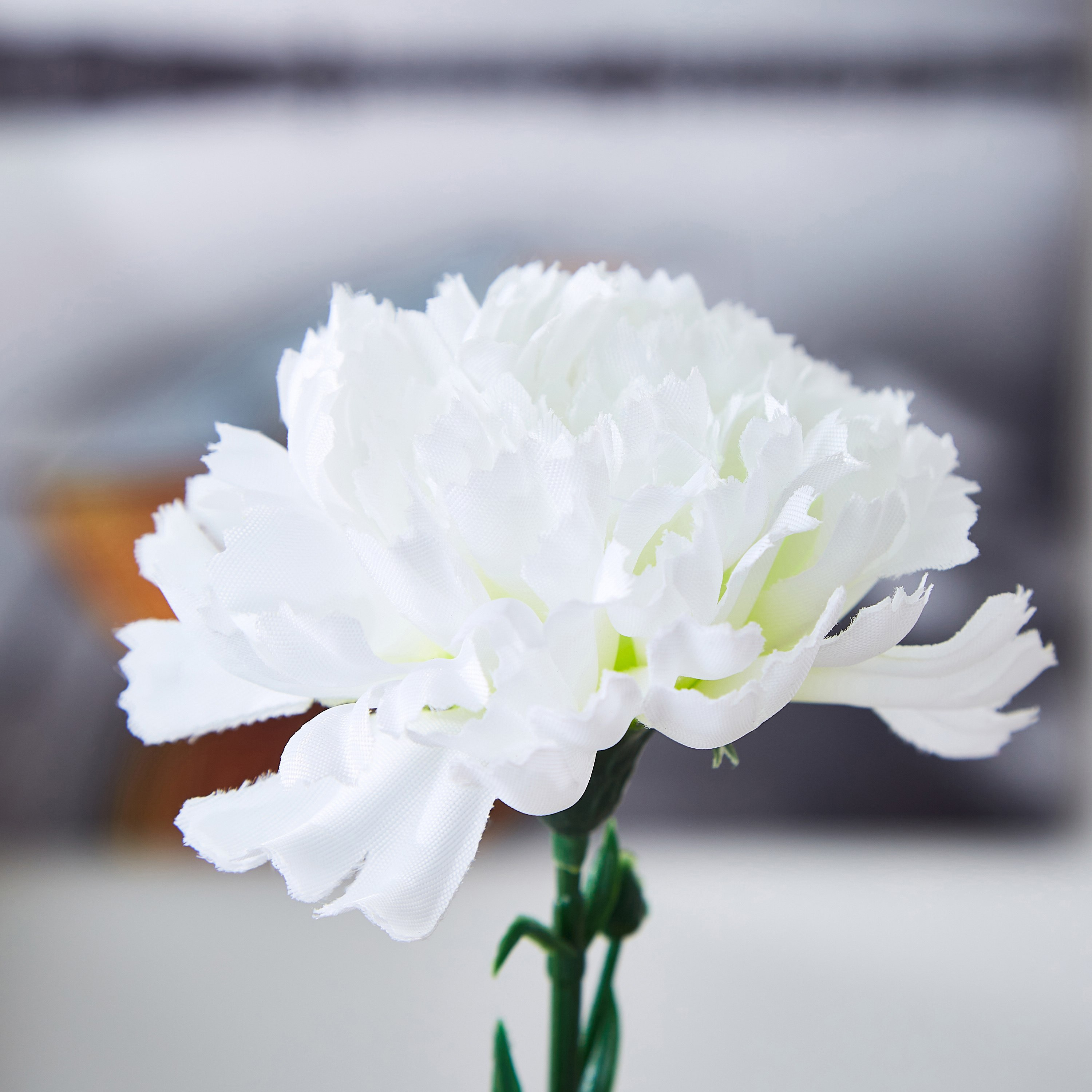 غصن زهرة قرنفل للزينة - 33 سم-hbxdecorandfurnishings-homeaccessories-artificialflowersandplants-image-2