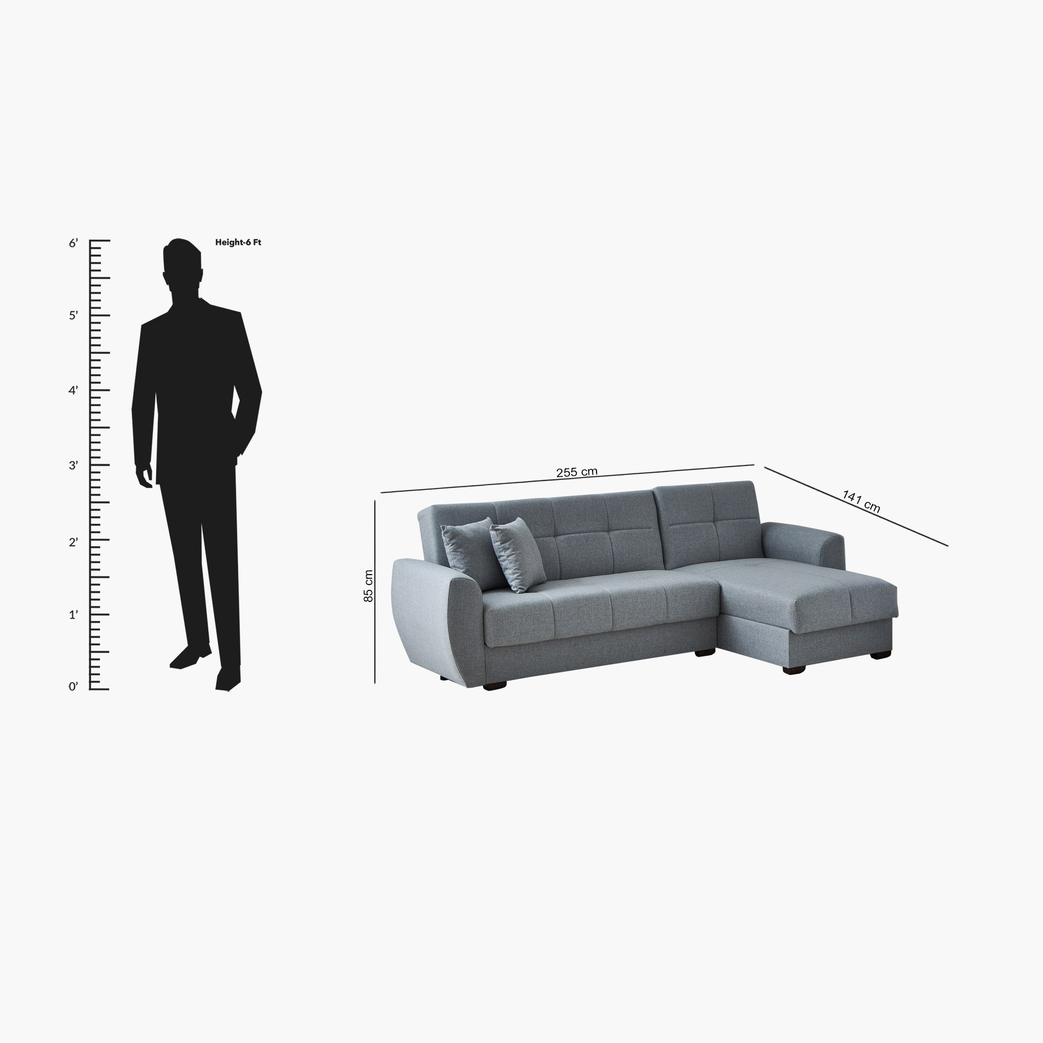 كنبة سرير مخمليّة ركنيّة يمين يسار مع وحدة تخزين من لوتيس-hbxfurniture-livingroom-sofasandsofasets-image-10