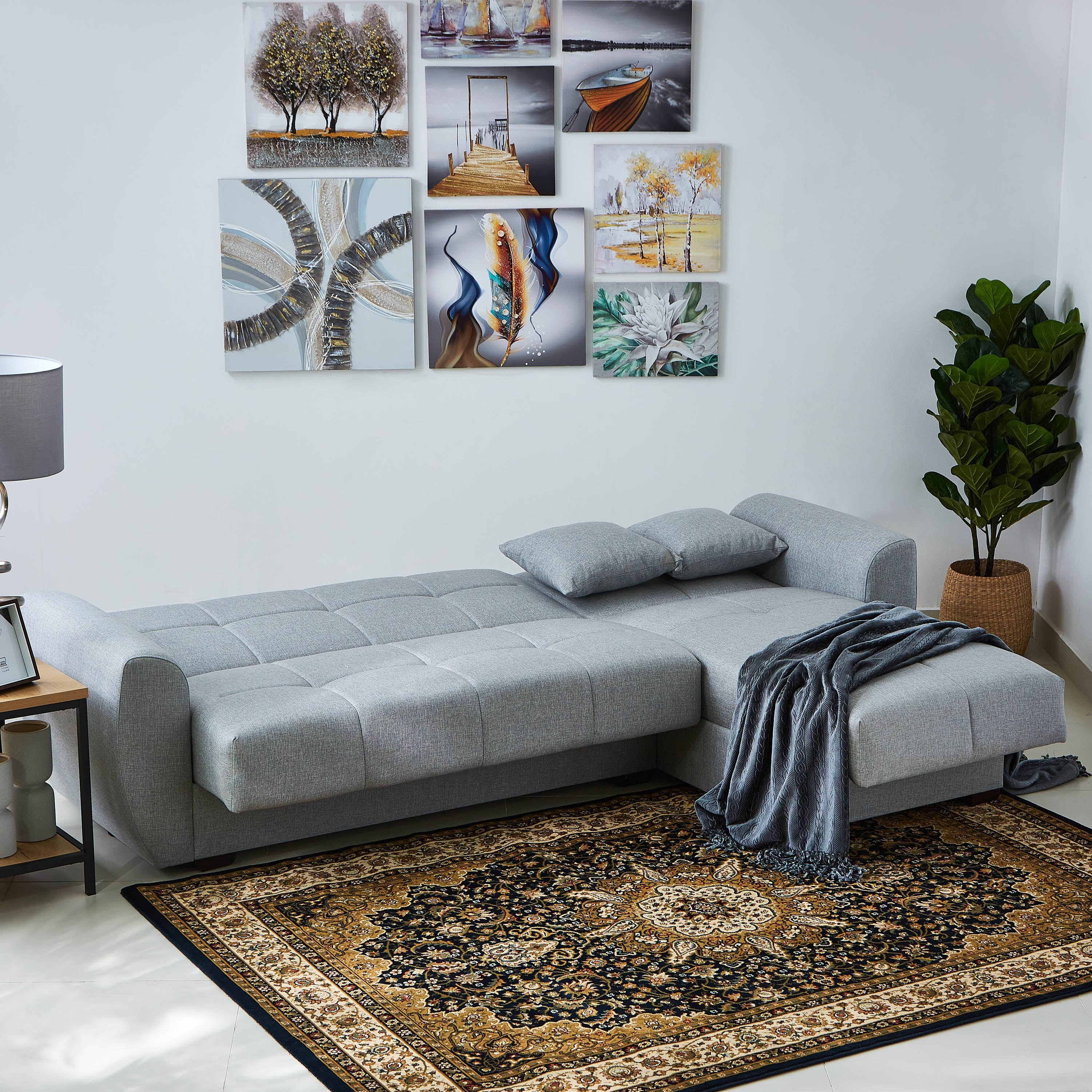 كنبة سرير مخمليّة ركنيّة يمين يسار مع وحدة تخزين من لوتيس-hbxfurniture-livingroom-sofasandsofasets-image-3