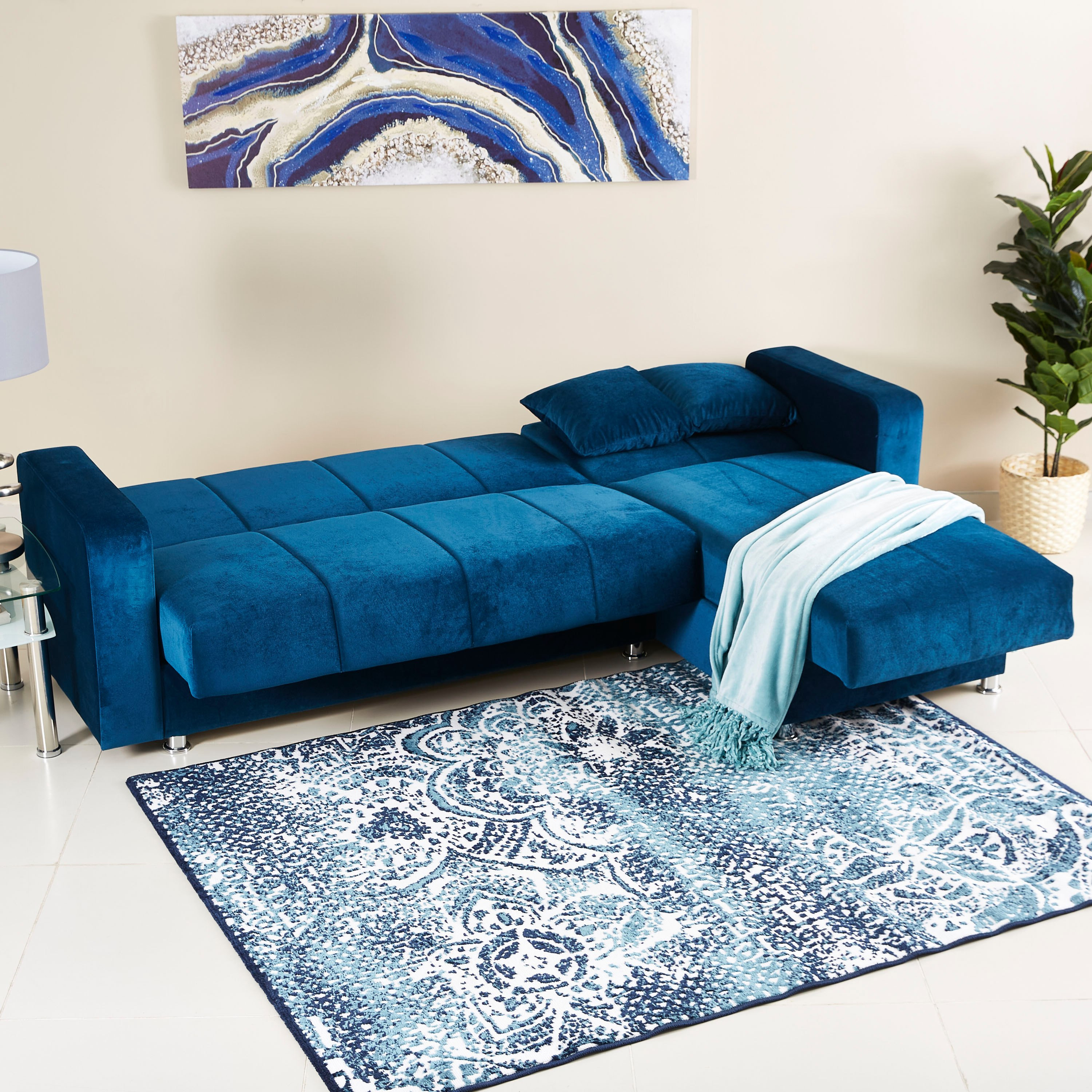 كنبة سرير مخمليّة ركنيّة يمين يسار مع وحدة تخزين من لوتيس-hbxfurniture-livingroom-sofasandsofasets-image-9