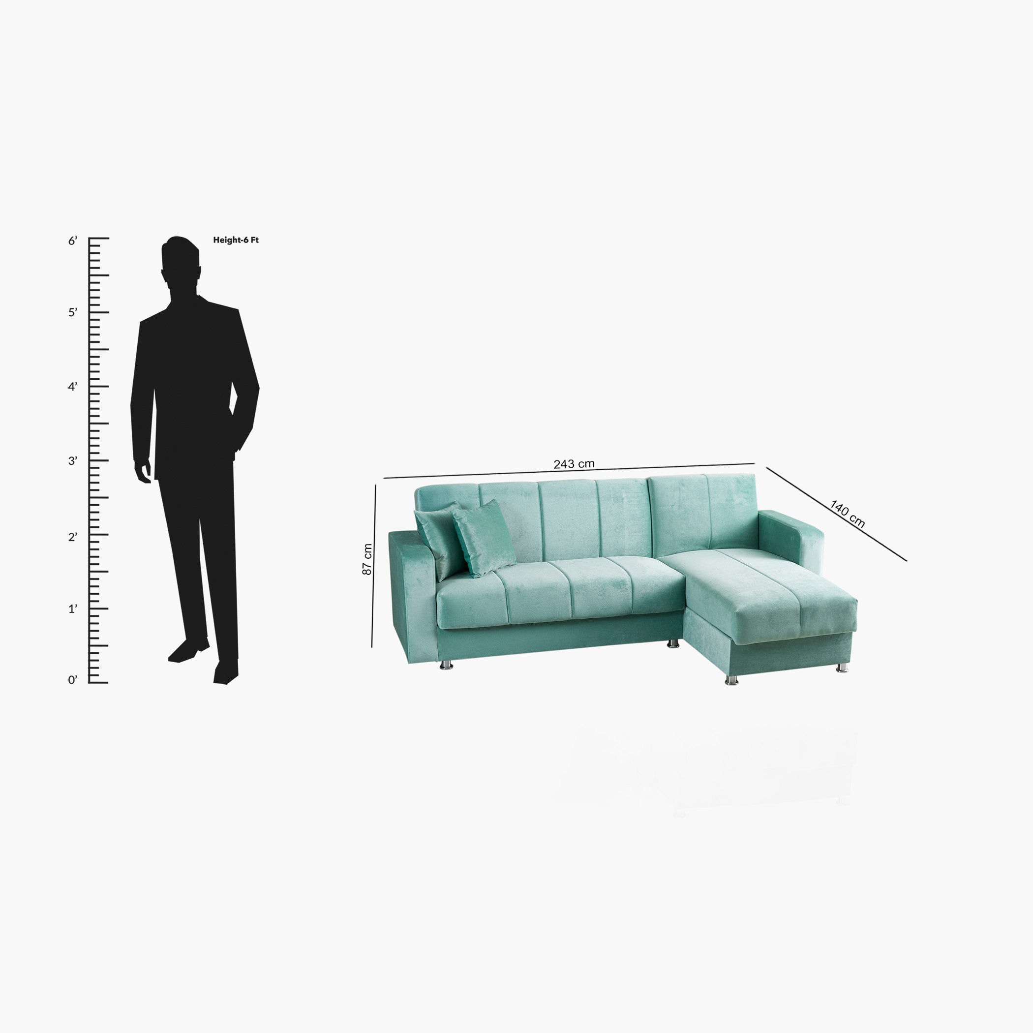 كنبة سرير مخمليّة ركنيّة يمين يسار مع وحدة تخزين من لوتيس-hbxfurniture-livingroom-sofasandsofasets-image-11