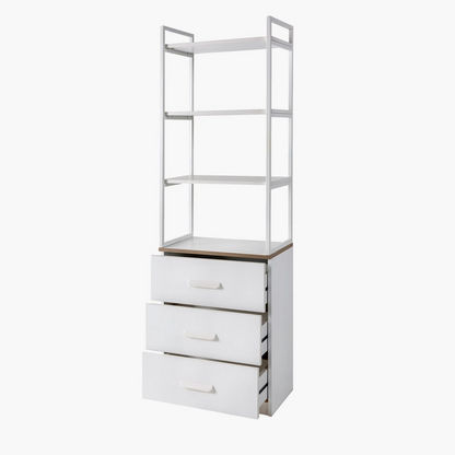 Travis 3-Tier Bookcase with 3-Drawers