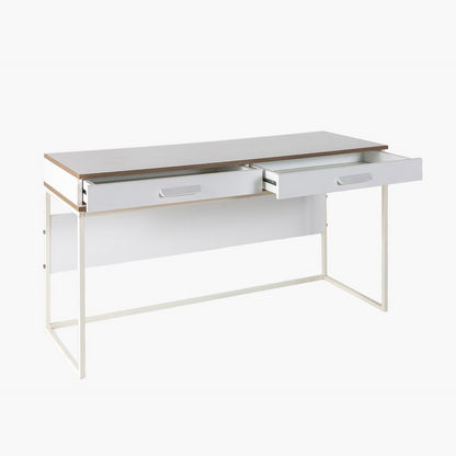 Travis Large Study Desk with 2-Drawers