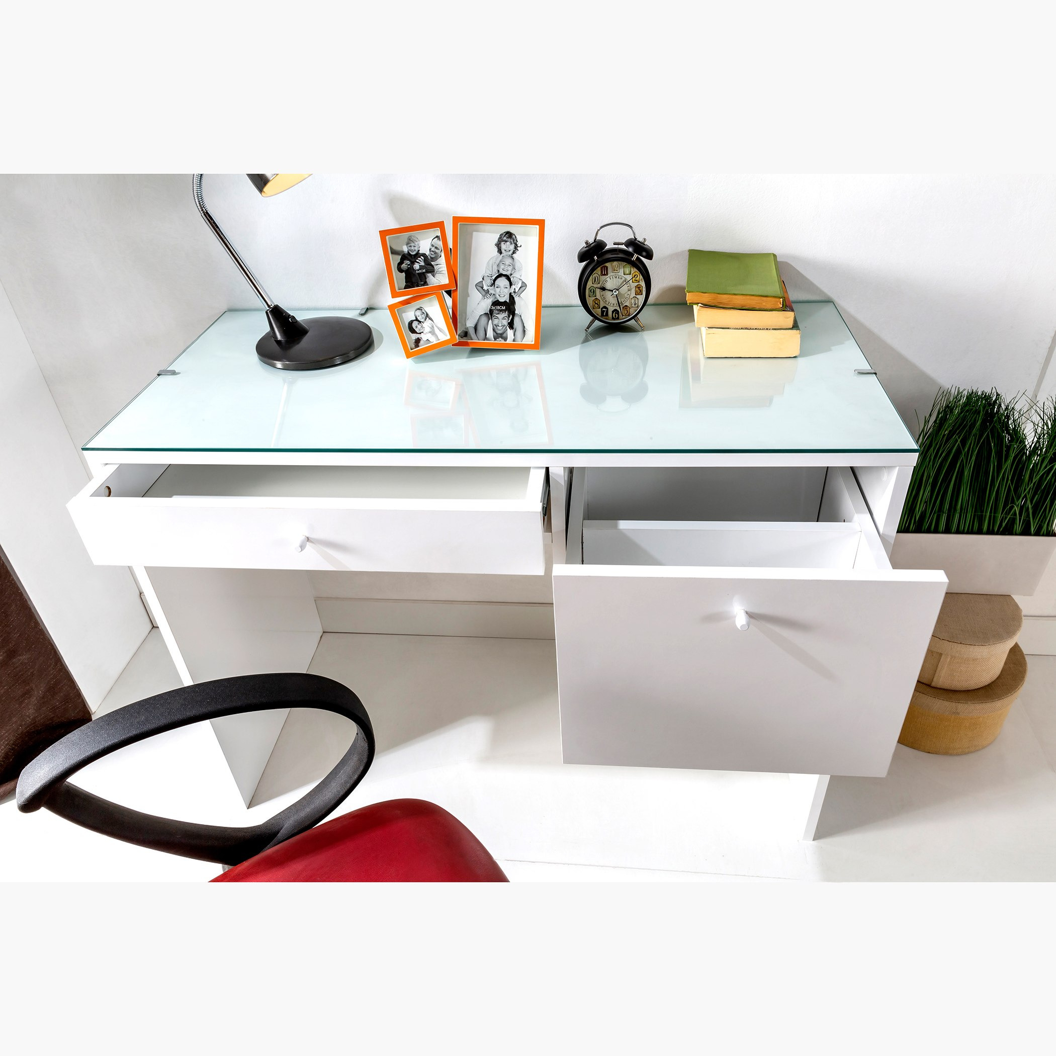 Halmstad Dressing and Study Table with Glass Top-hbxfurniture-office-desks-image-6