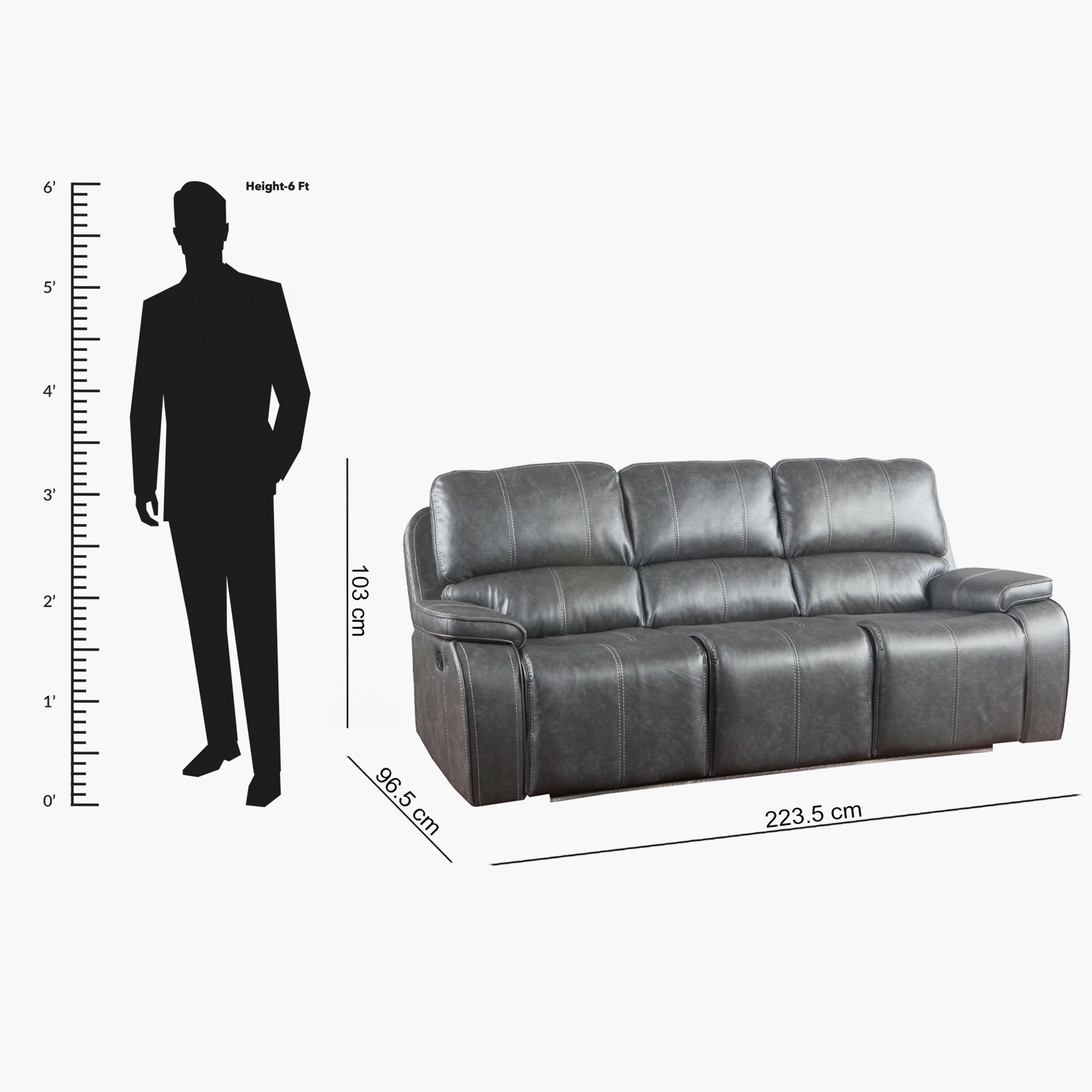 كنبة قماشيّة شبه جلد 3 مقاعد مع 2 كنبة استرخاء من جلوريان-hbxlivingroom-sofasandarmchairs-sofas-image-11
