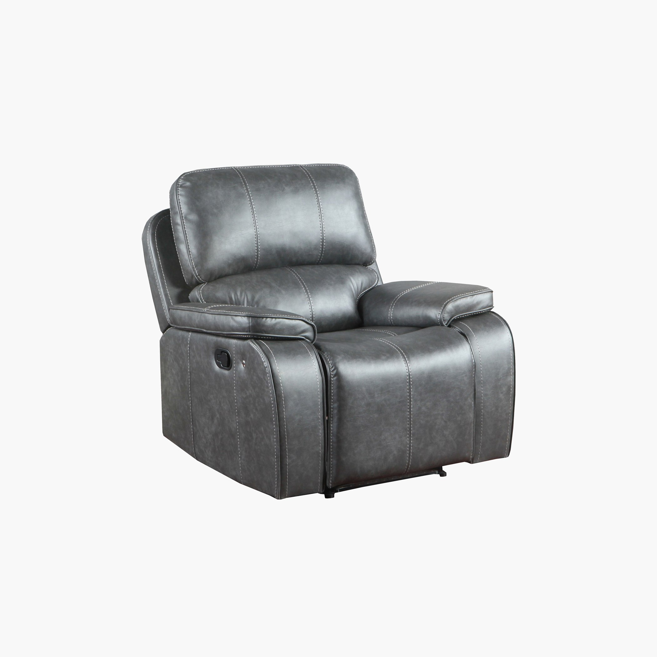 Glorian 1-Seater Leather-Look Fabric Manual Recliner-hbxfurniture-livingroom-sofasandsofasets-image-3