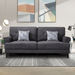 Ibiza 3-Seater Fabric Sofa with 2 Cushions-Sofas-thumbnail-0