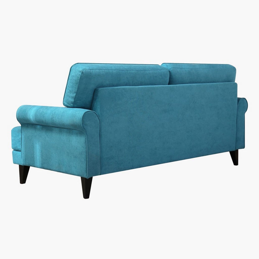 Ibiza 3-Seater Fabric Sofa with 2 Cushions-Sofas-image-3