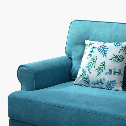 Ibiza 3-Seater Fabric Sofa with 2 Cushions