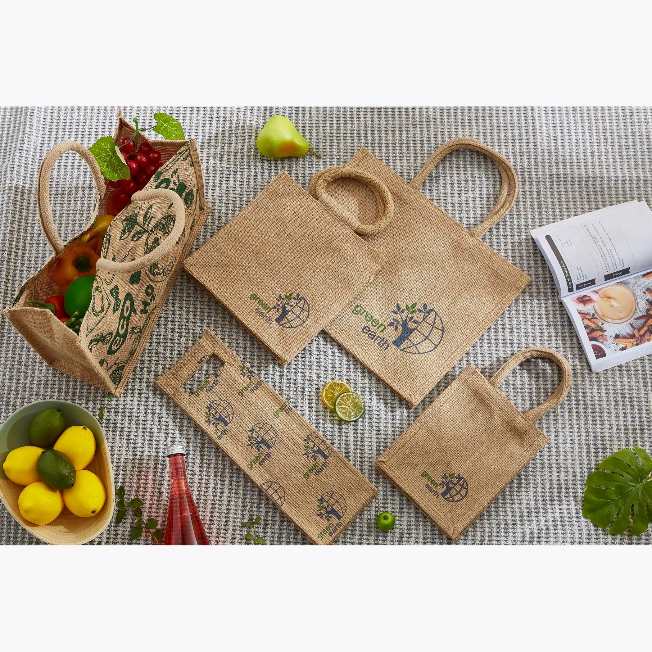شنطة جوت متعددة الاستخدامات من جو جرين - 46x15x38 سم-hbxhomeware-kitchenware-lunchbagsandboxes-image-4