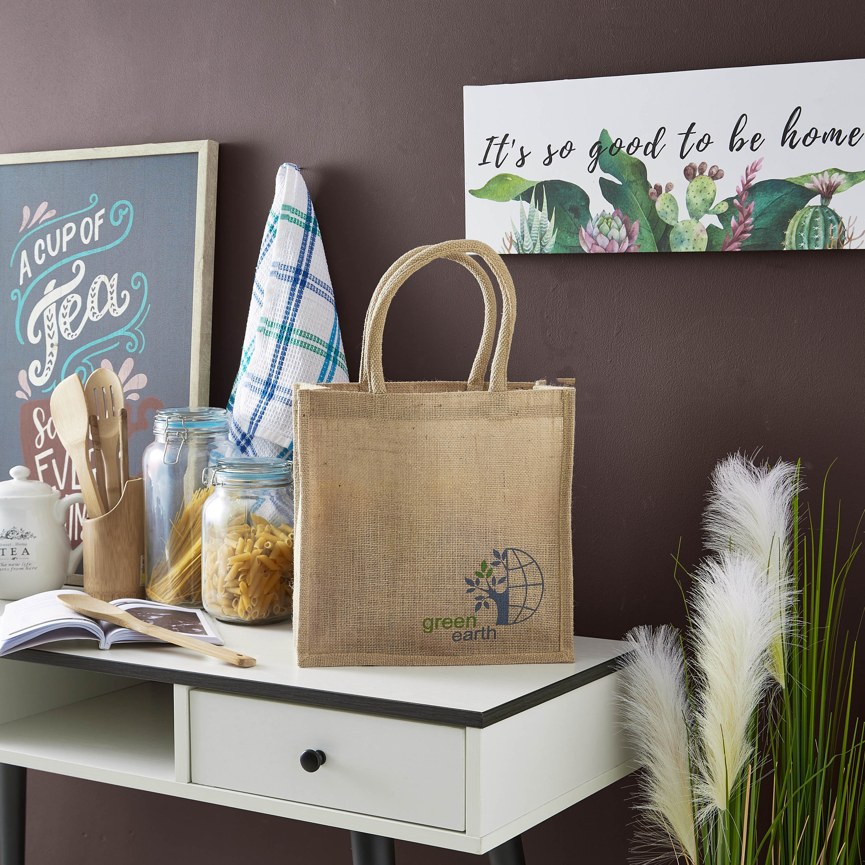 Go Green Multiutility Jute Bag - 30x20x46 cm-hbxhomeware-kitchenware-lunchbagsandboxes-image-4