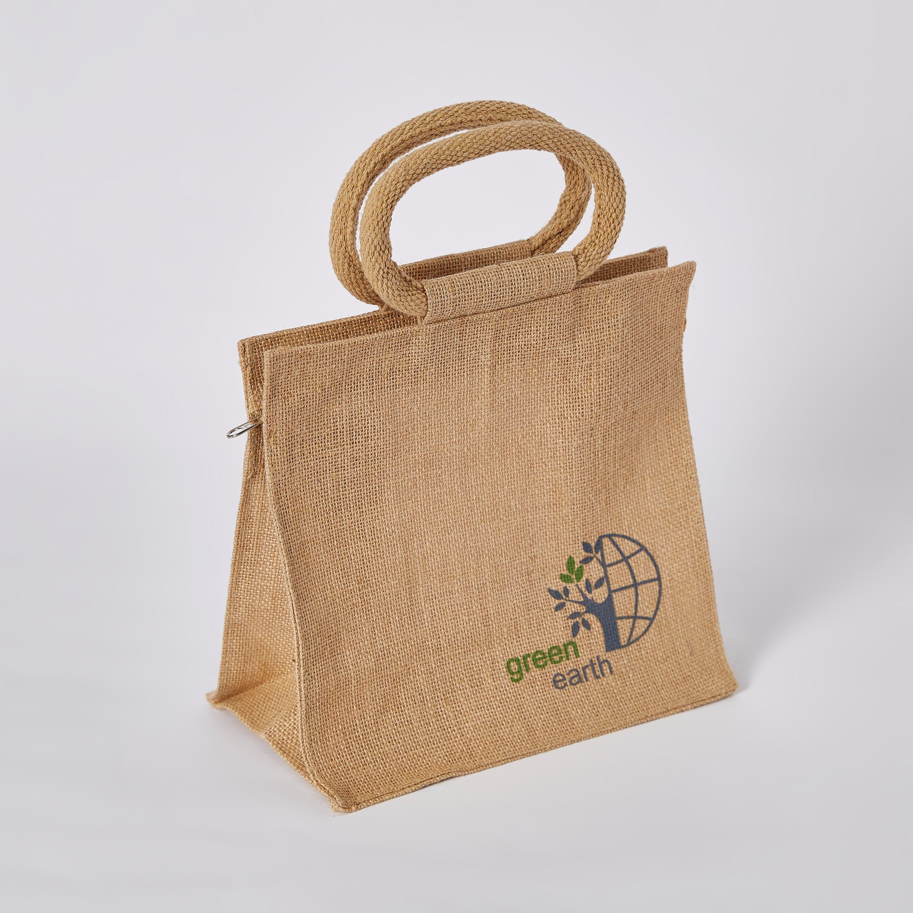 Go Green Multiutility Jute Lunch Bag - 25x15x36 cm-hbxhomeware-hbxkitchen-image-6
