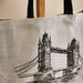 Illustrated Bridge Jute Shopping Bag  - 38x15x46 cm-Lunch Boxes-thumbnailMobile-2