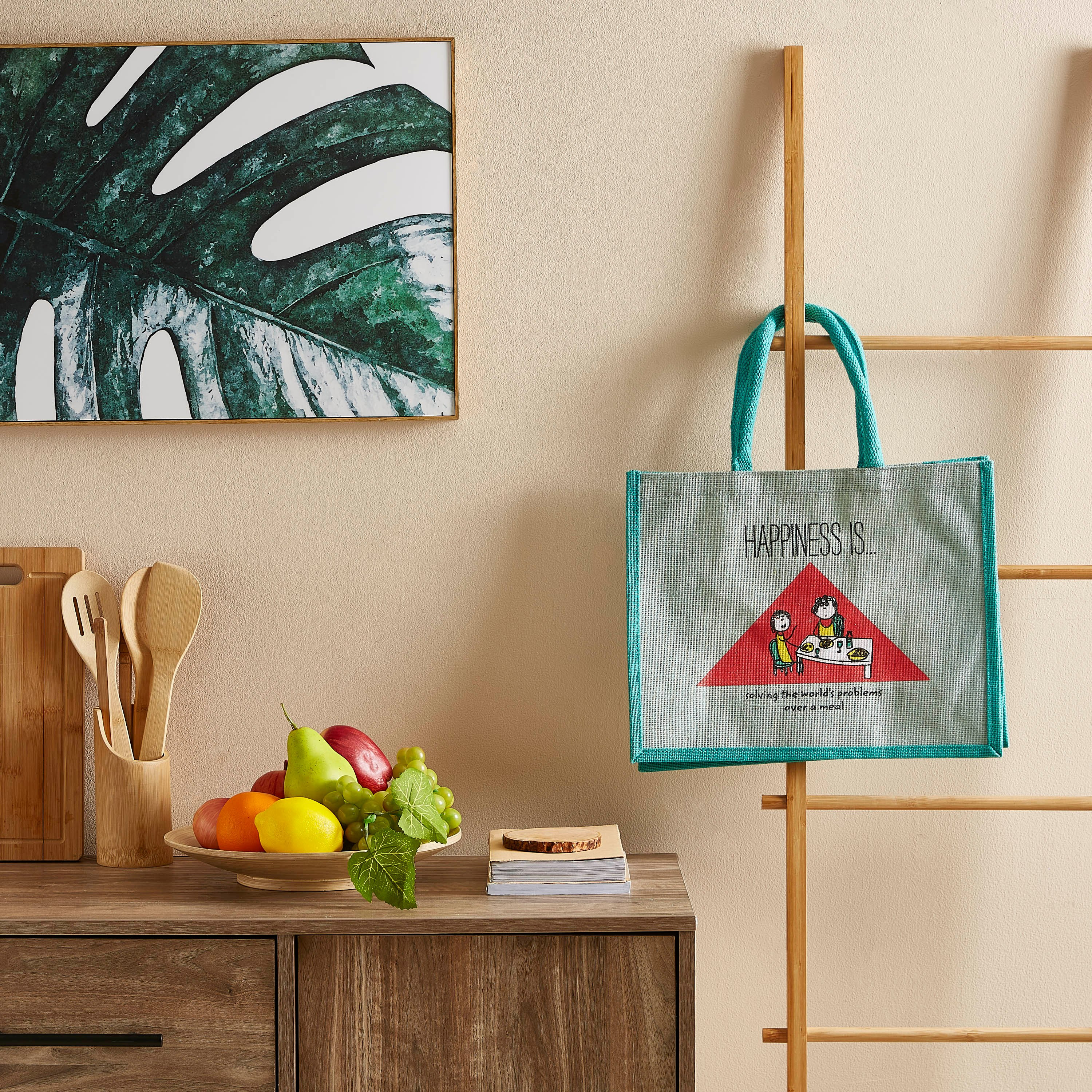 شنطة جوت متعددة الاستخدامات من هابينس -46x15x38 سم-hbxhomeware-hbxkitchen-image-4