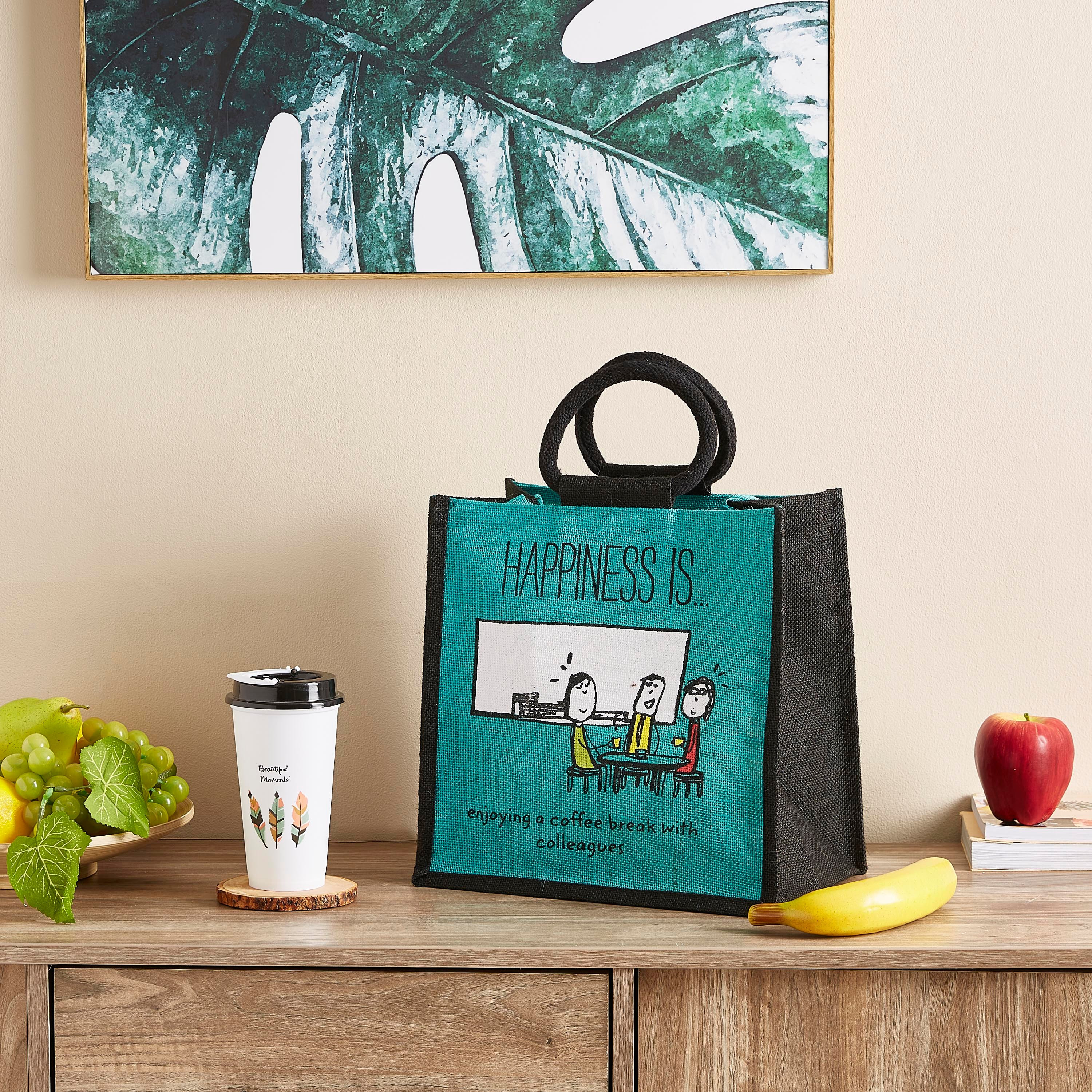 شنطة غداء جوت متعددة الاستخدامات من هابينس - 46x20x30 سم-hbxhomeware-kitchenware-lunchbagsandboxes-image-6