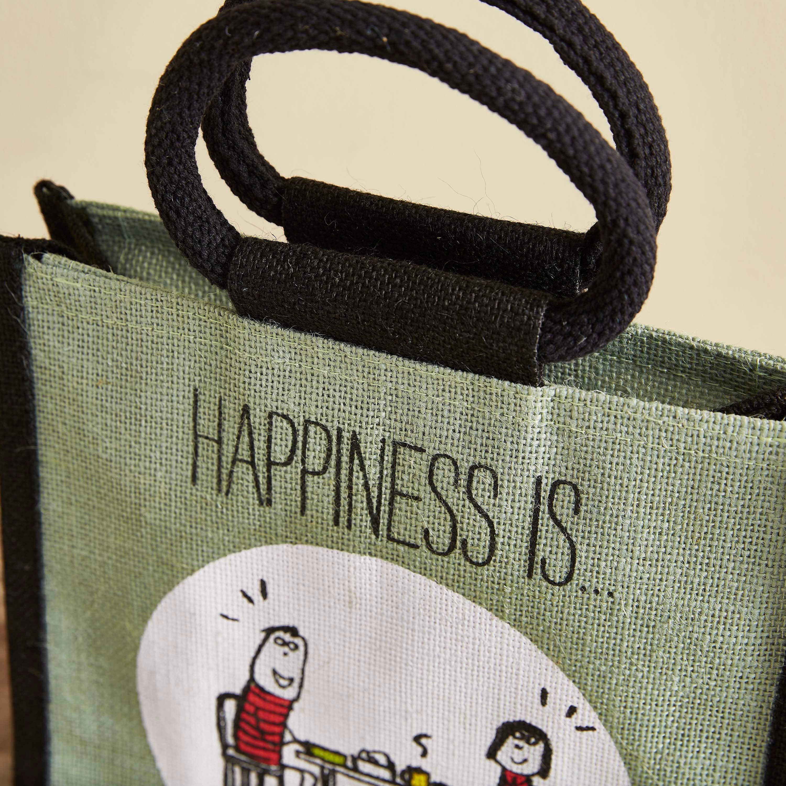 شنطة غداء جوت متعددة الاستخدامات من هابينس - 36x15x25 سم-hbxhomeware-kitchenware-lunchbagsandboxes-image-4