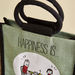 Happiness Multiutilty Jute Lunch Bag - 25x15x36 cm-Lunch Boxes-thumbnail-3