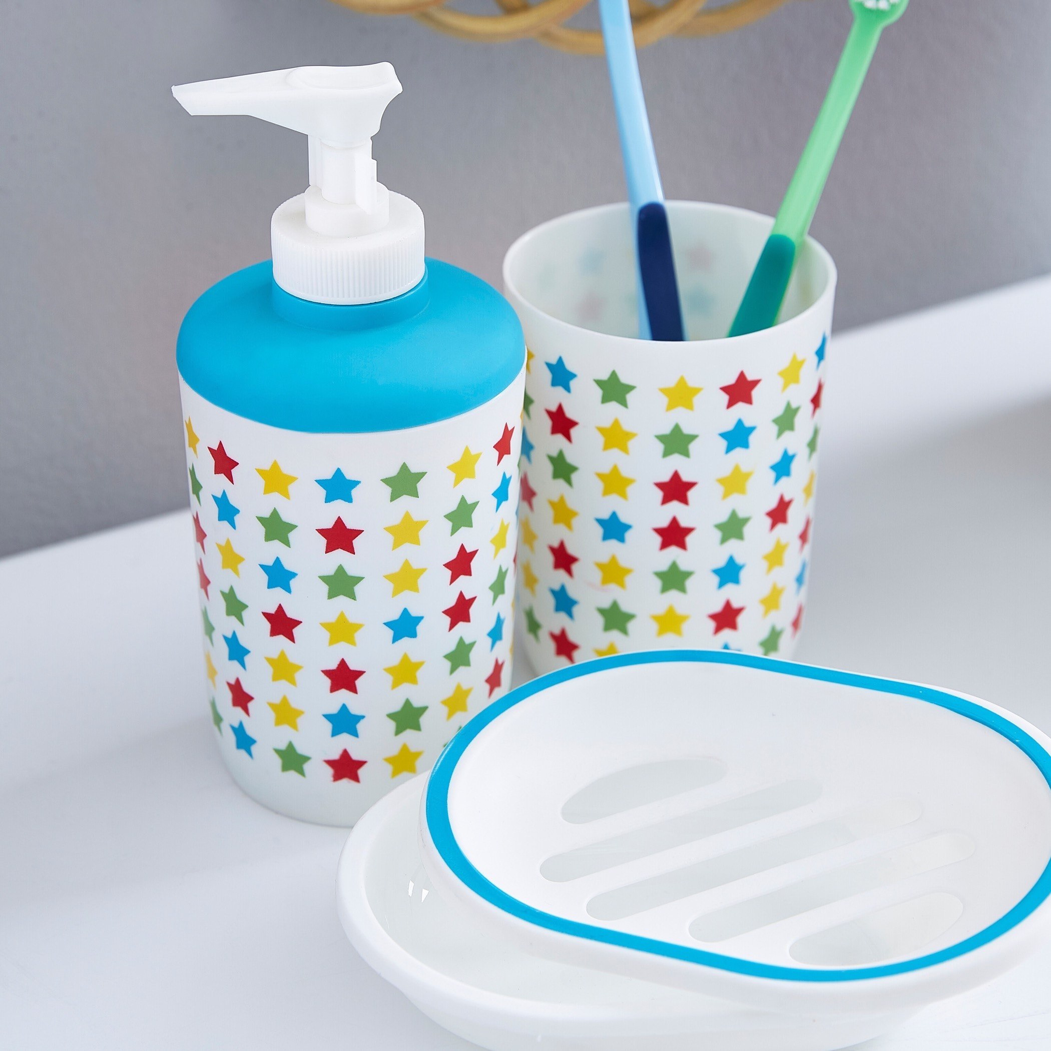 Star Print 3-Piece Bath Set-hbxhomeware-hbxkidsandyouth-image-2