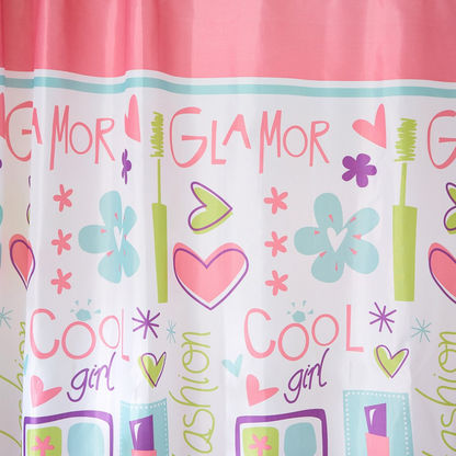 Glamor Printed Shower Curtain - 180x200 cms