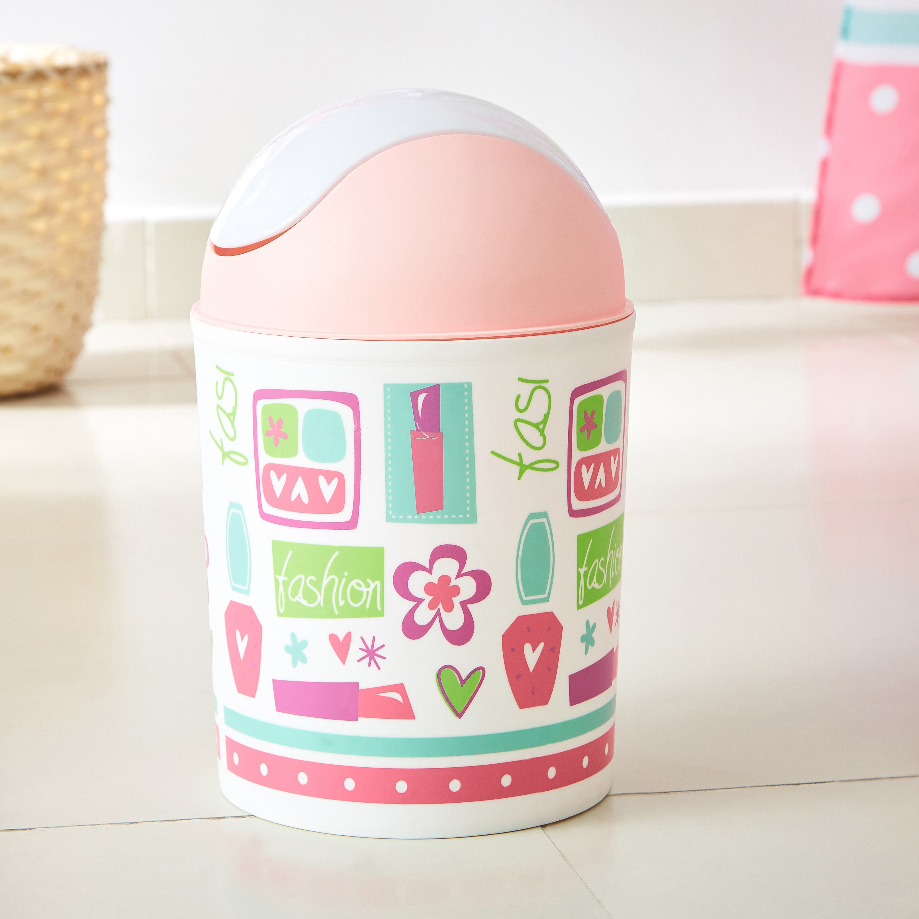 سلة نفايات متأرجحة بغطاء وطبعات من جلامور-hbxhomeware-hbxkidsandyouth-image-1