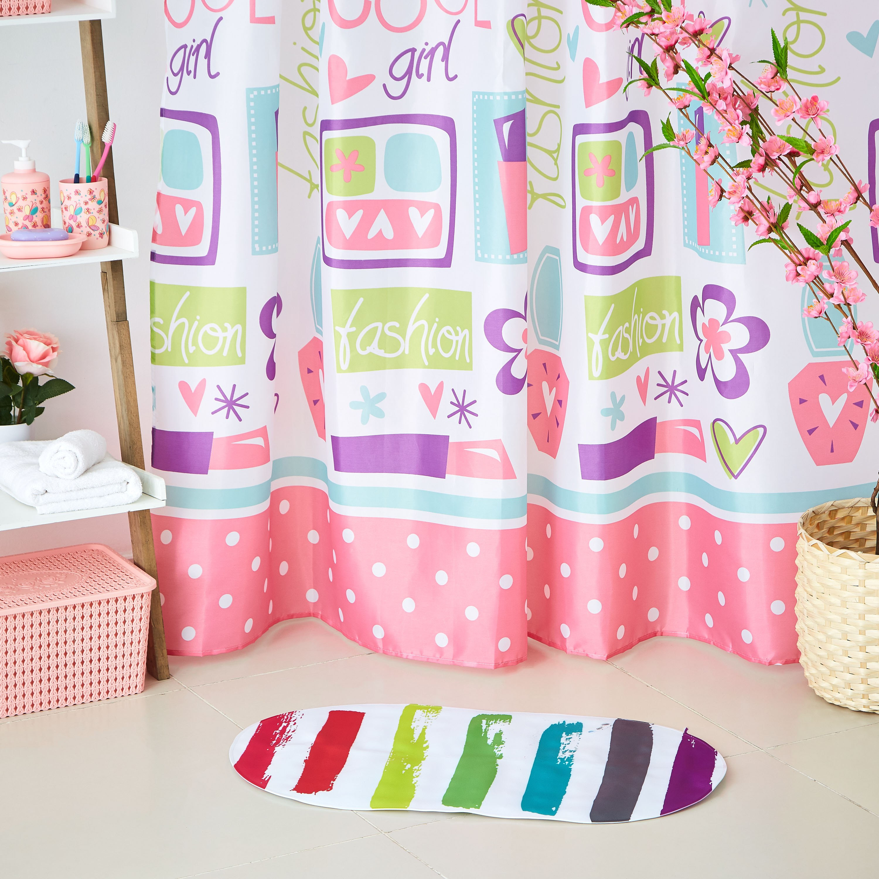 سجادة حمام بي في سي بطبعات مخططة - 69x40 سم-hbxhomeware-kidsessentials-kidsbathmatsandtubmats-image-4
