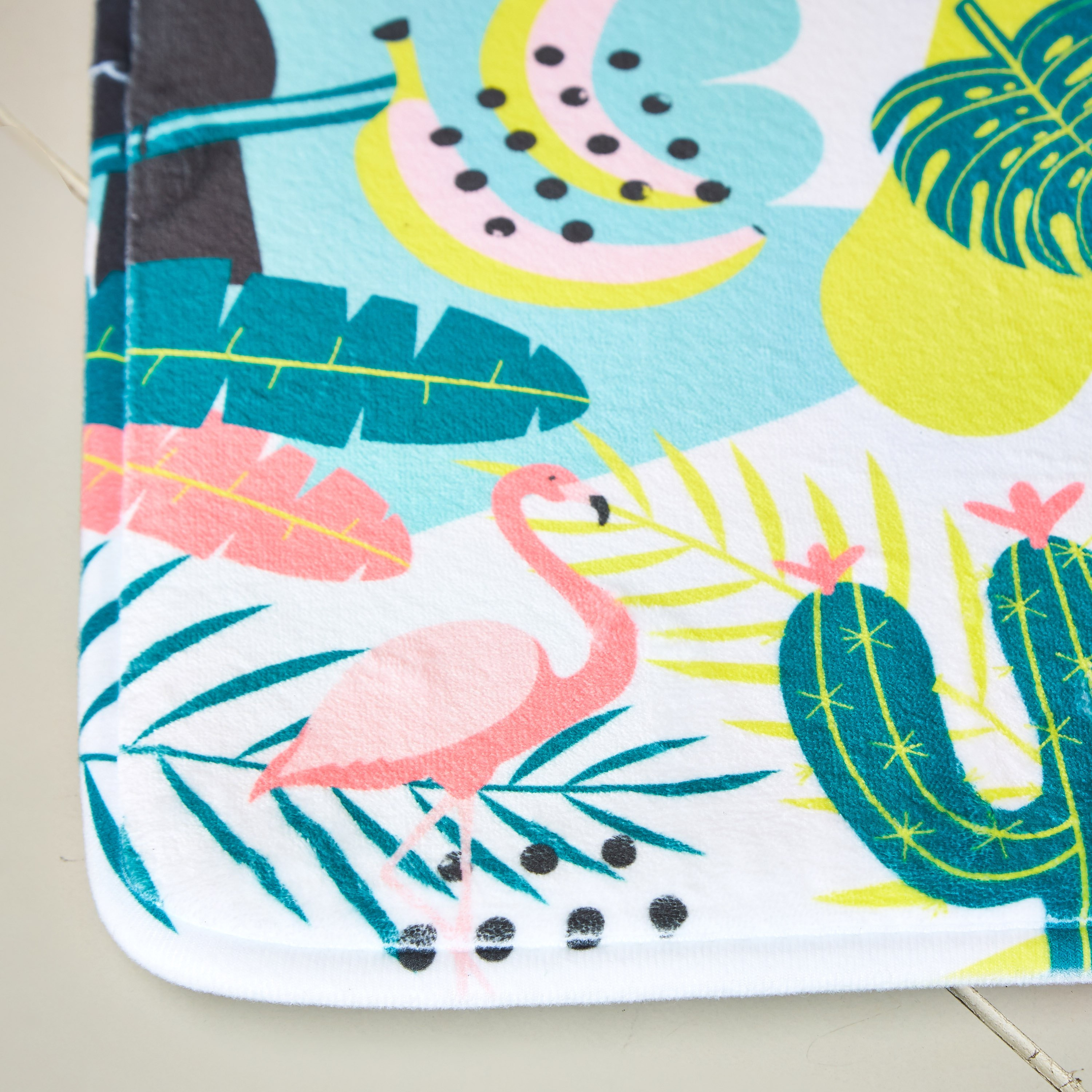 سجادة حمام إسفنج بطبعات جانجل فانيلا - 40x60 سم-hbxhomeware-kidsessentials-kidsbathmatsandtubmats-image-2