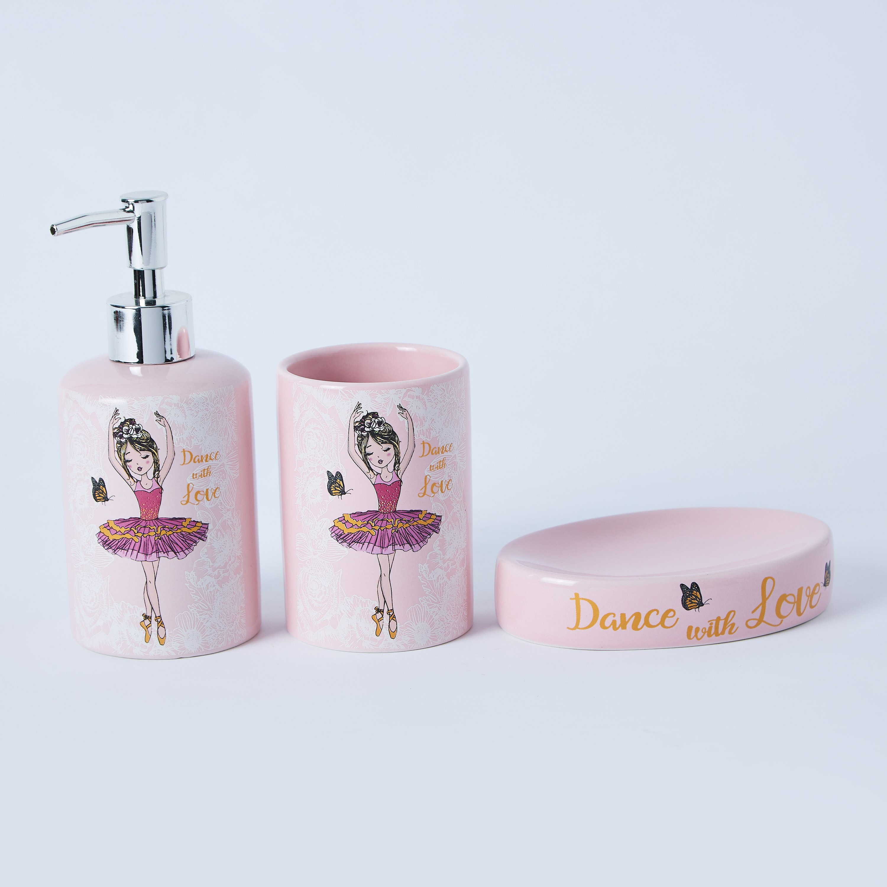 طقم أكسسوارات حمّام سيراميك 3 قطع بتصميم باليرينا-hbxhomeware-hbxkidsandyouth-image-6