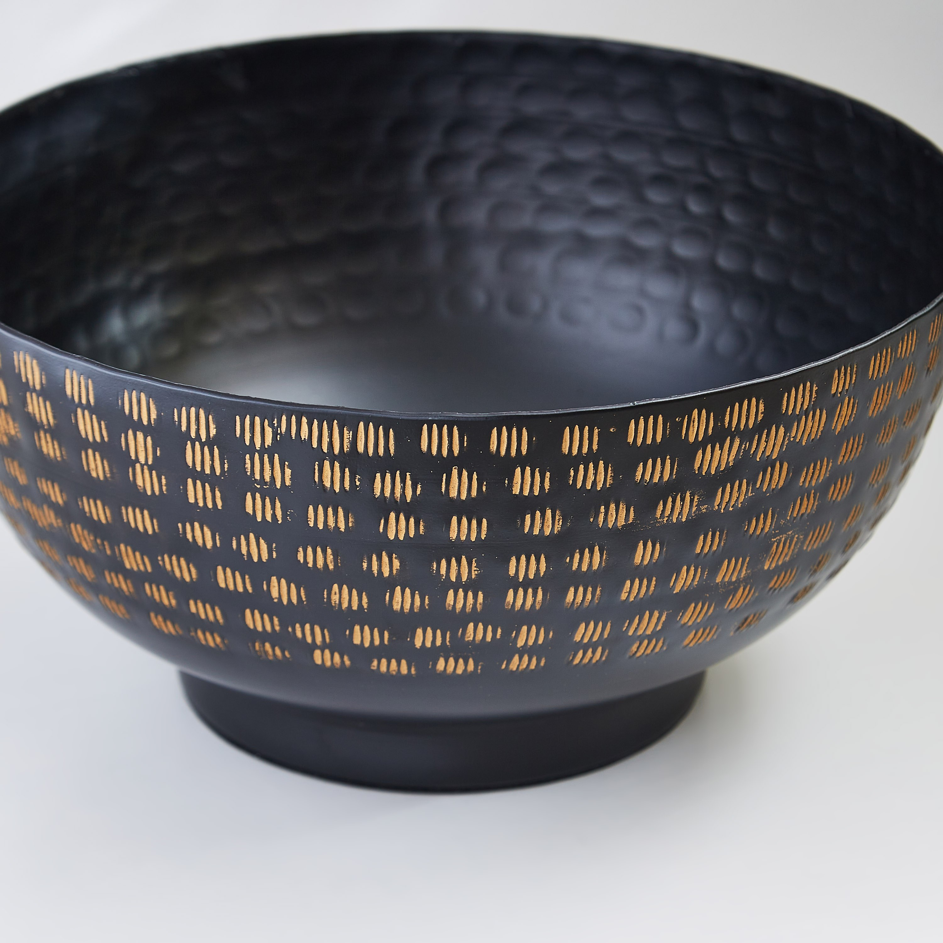Amaya Metal Gold Hammered Big Folk Bowl - 26 cm-PROMO_HB_AE_B1G1_250925-image-2