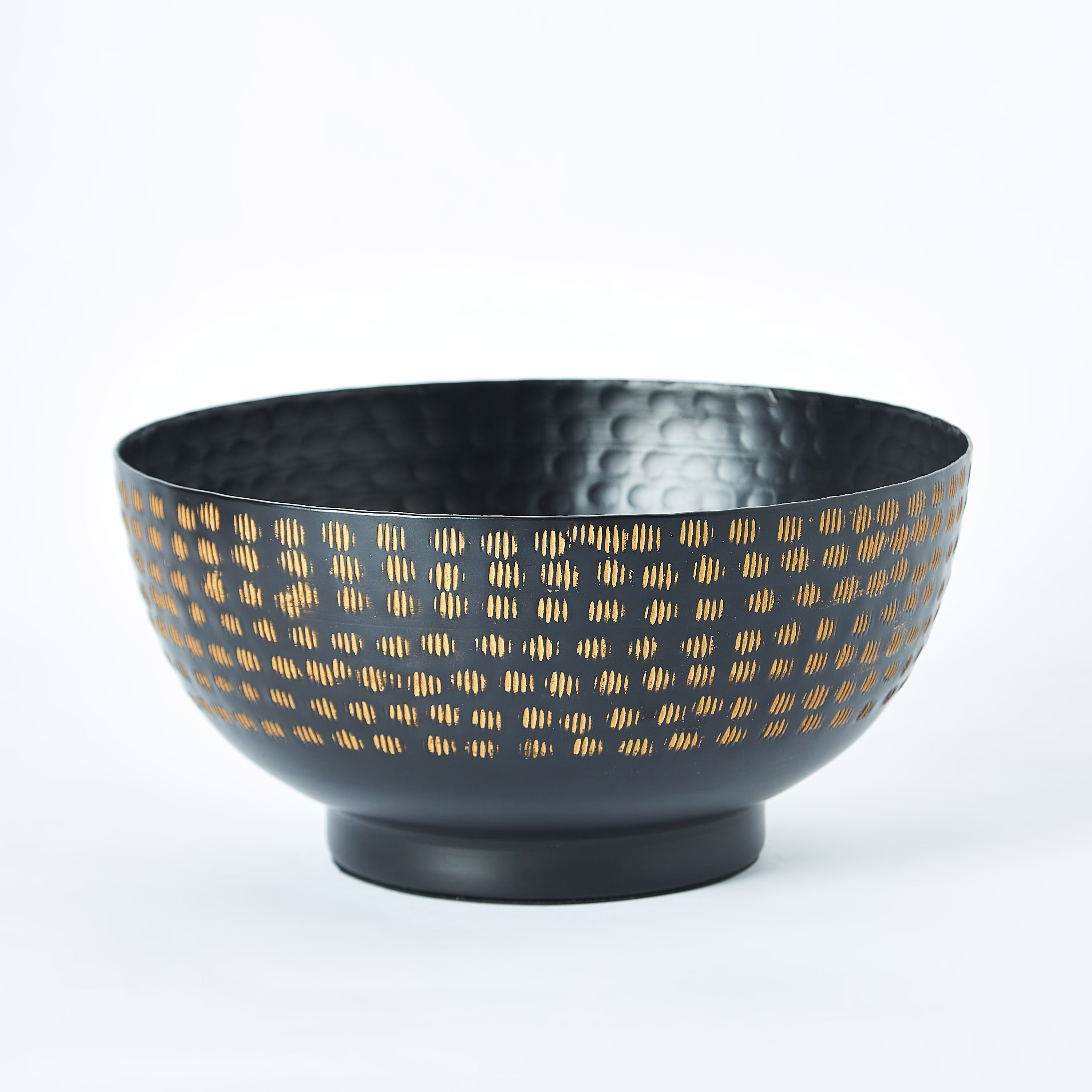 Amaya Metal Gold Hammered Big Folk Bowl - 26 cm-PROMO_HB_AE_B1G1_250925-image-4
