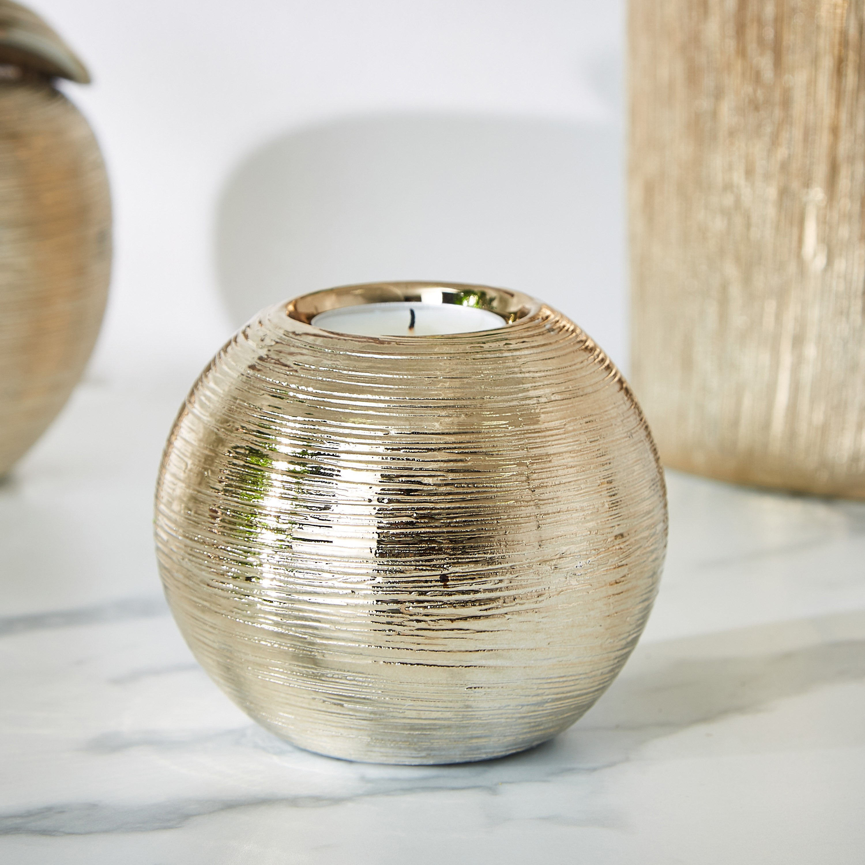 حامل شموع سيراميك  ميتاليك - دوق-hbxlivingroom-decorandaccessories-candleholders-image-1