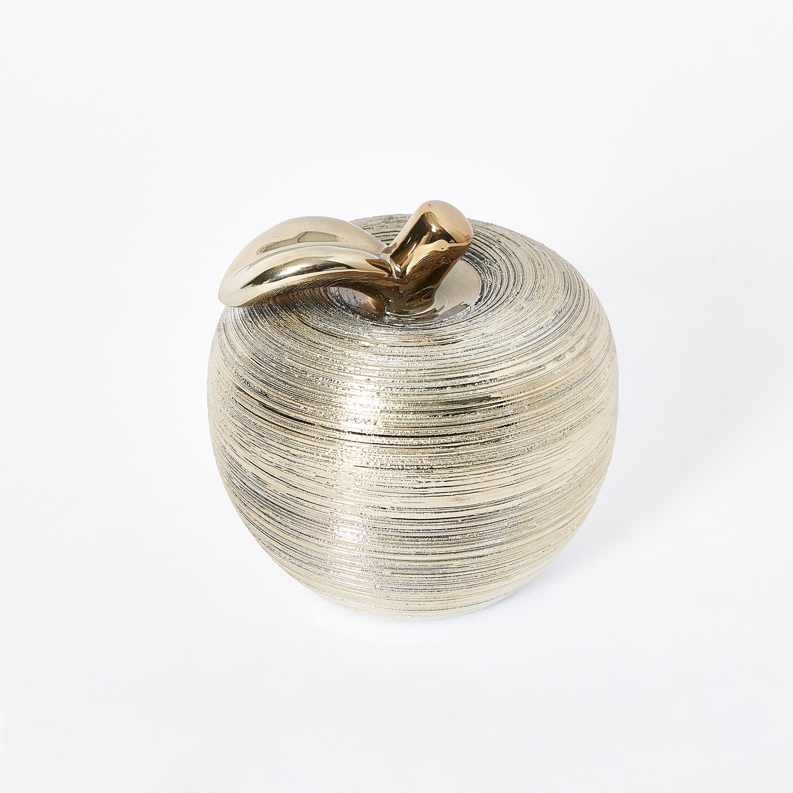 Duke Apple Shaped Metallic Etched Ceramic Decor Accent-hbxhomeware-homedecor-figurinesandornaments-image-4