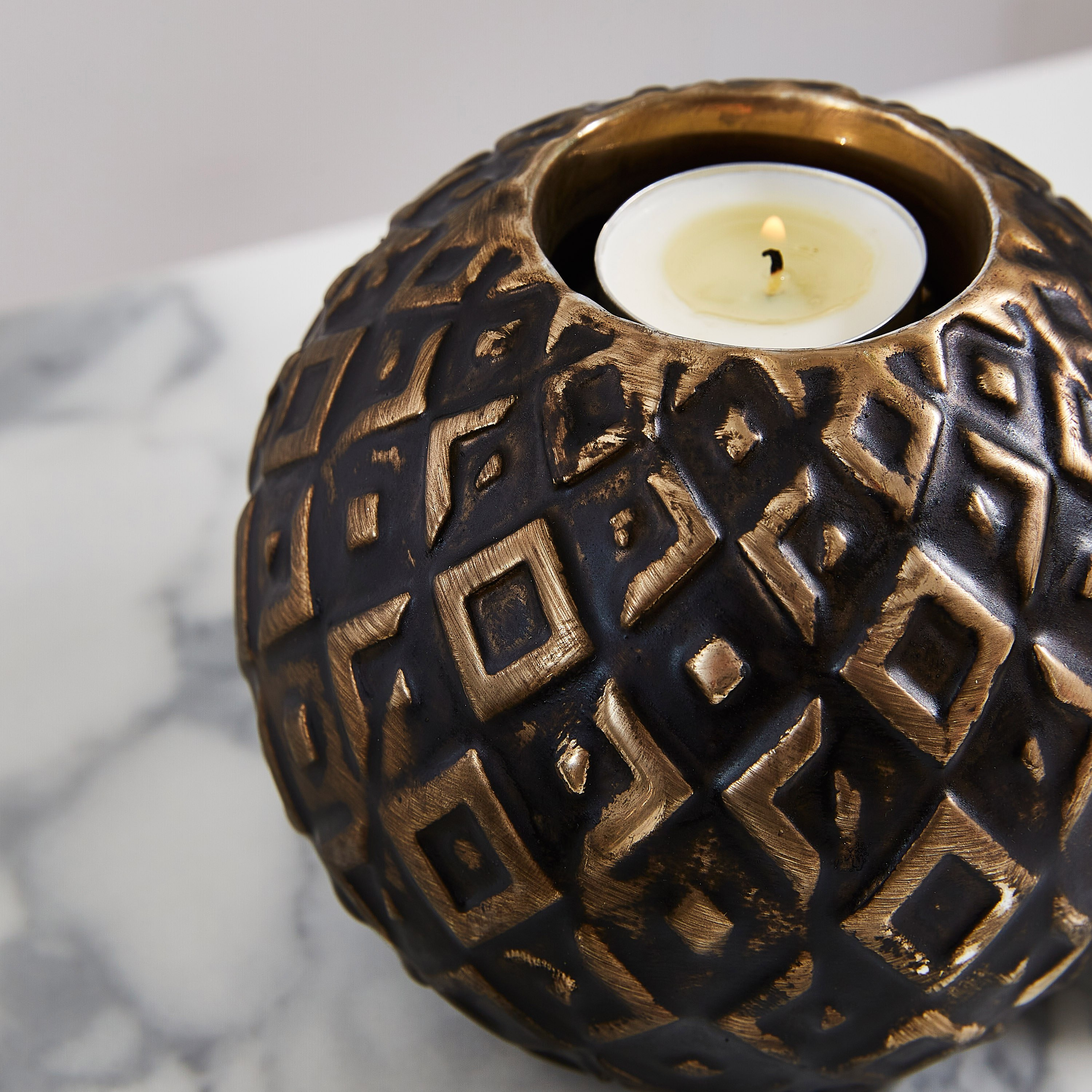 حامل شموع سيراميك ديوك دايموند - 11 سم-hbxlivingroom-decorandaccessories-candleholders-image-3