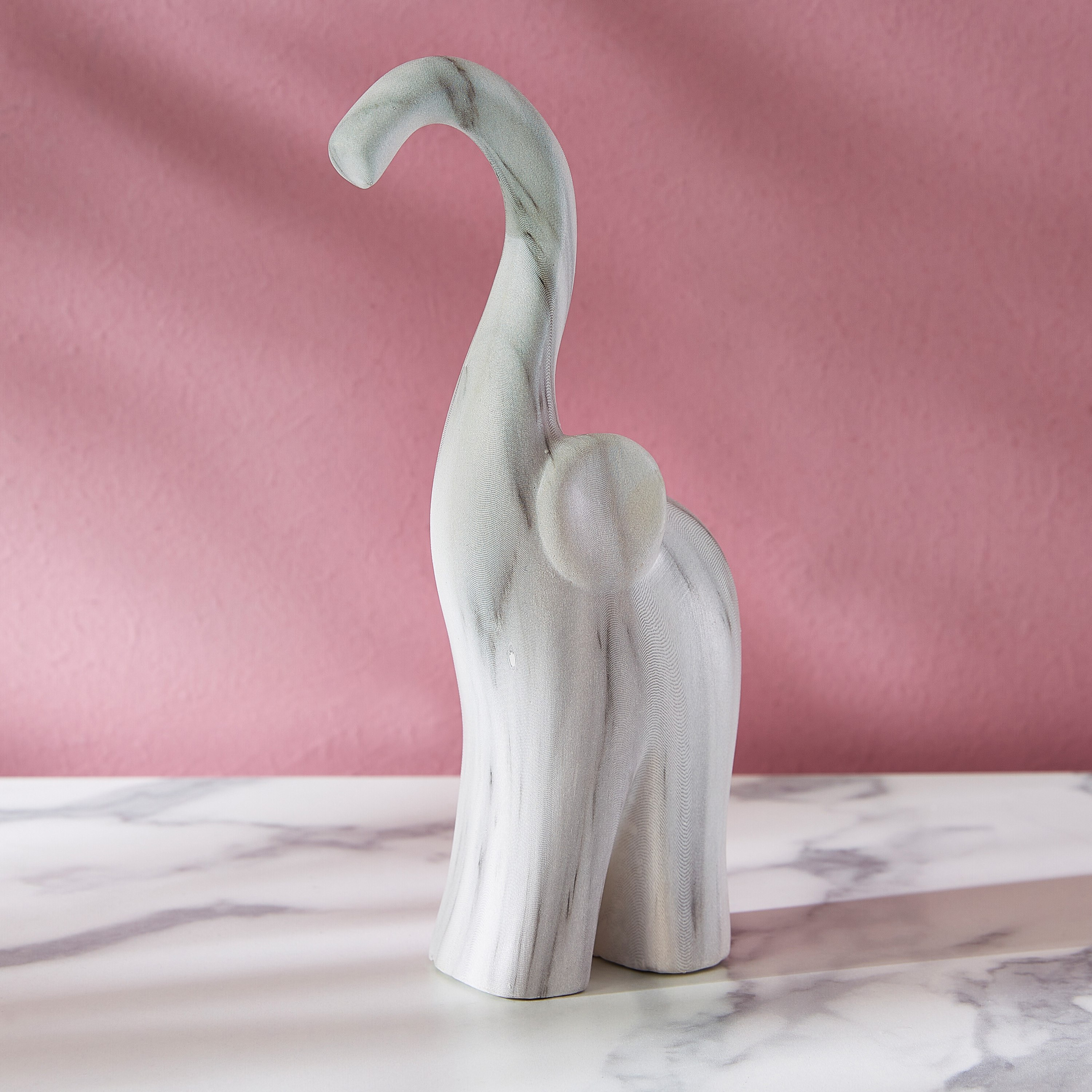 تمثال فيل سيراميك بملمس رخامي بارز من دوق-hbxhomeware-homedecor-figurinesandornaments-image-1